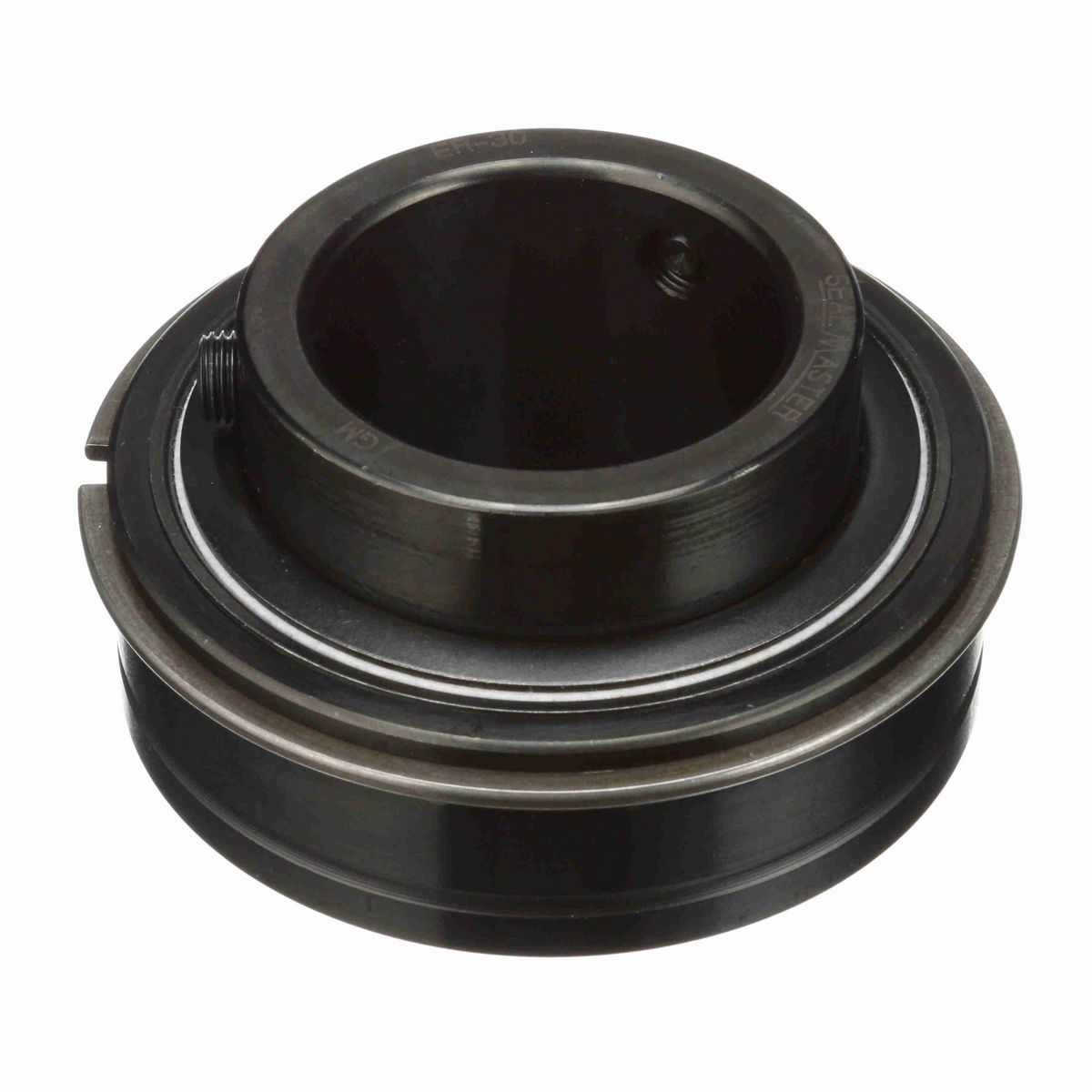 Sealmaster Mounted Insert Only Ball Bearing - 52100 Bearing Steel, Black Oxided - Setscrew Lock - ER-30