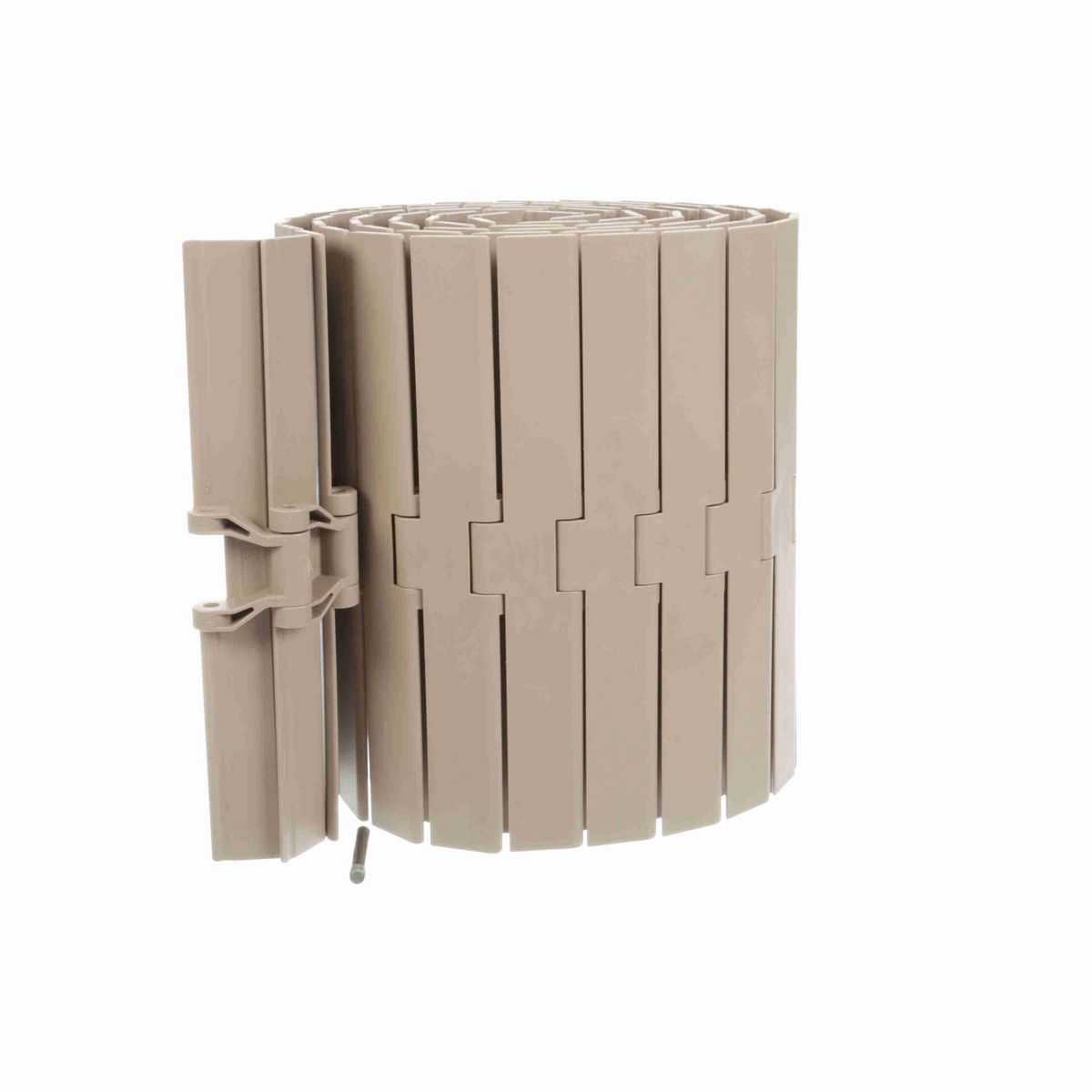 System Plast 8257 Straight Running Solid Top, Material: Tan Low Friction, Width: 12in, Pitch: 1.5in - LF8257-K1200