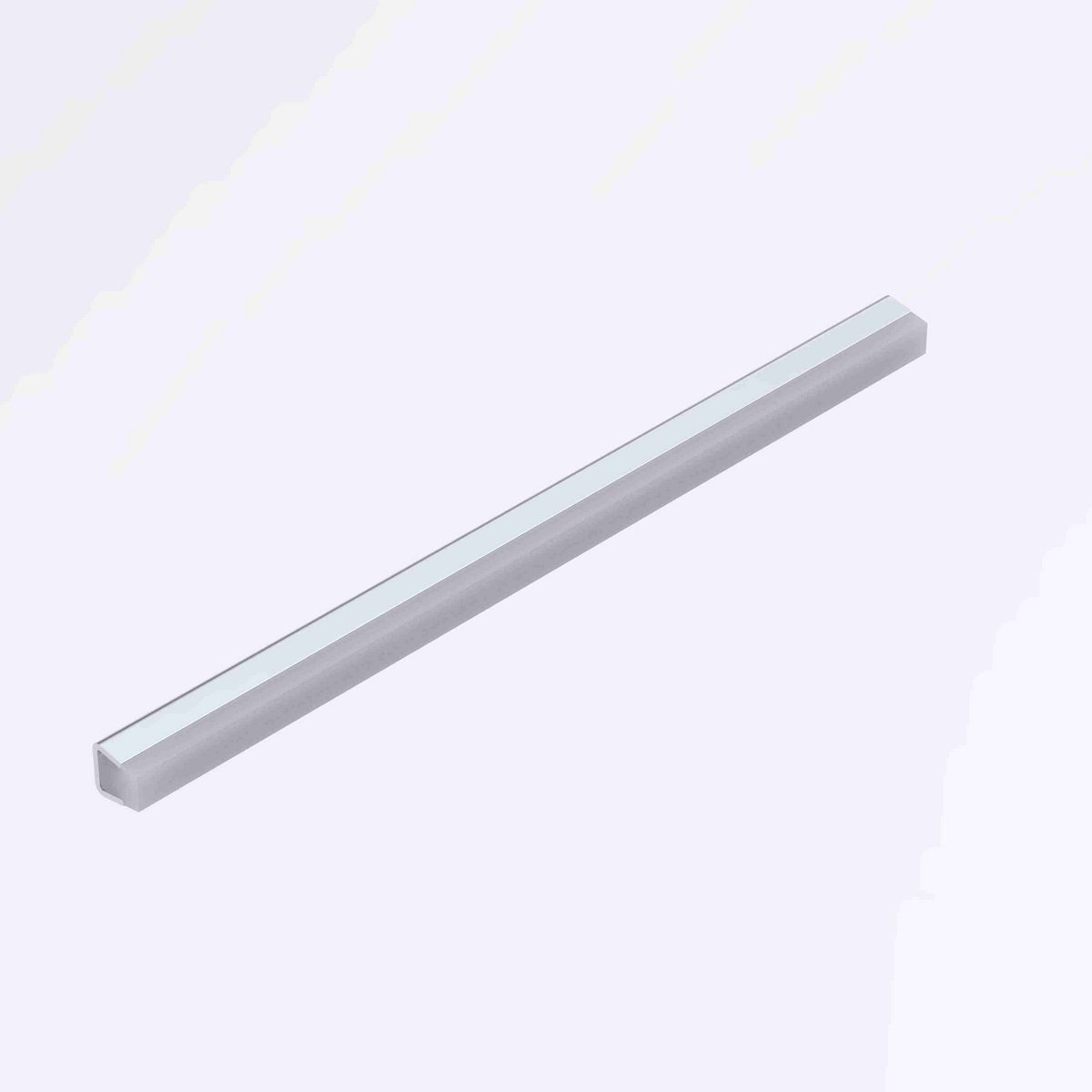 System Plast Flat Guide Rail: 0.49"W X 0.67"H X 96"L Grey PTFE - VG-SSF-HT-8