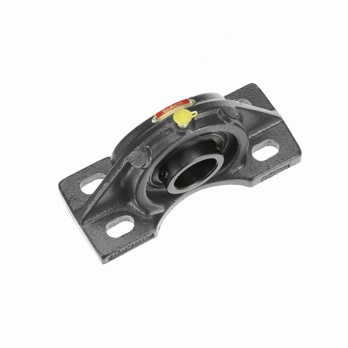 Sealmaster Mounted Cast Iron Four Bolt Pillow Block Ball Bearing - 52100 Bearing Steel, Black Oxided - Setscrew Lock - MFP-310