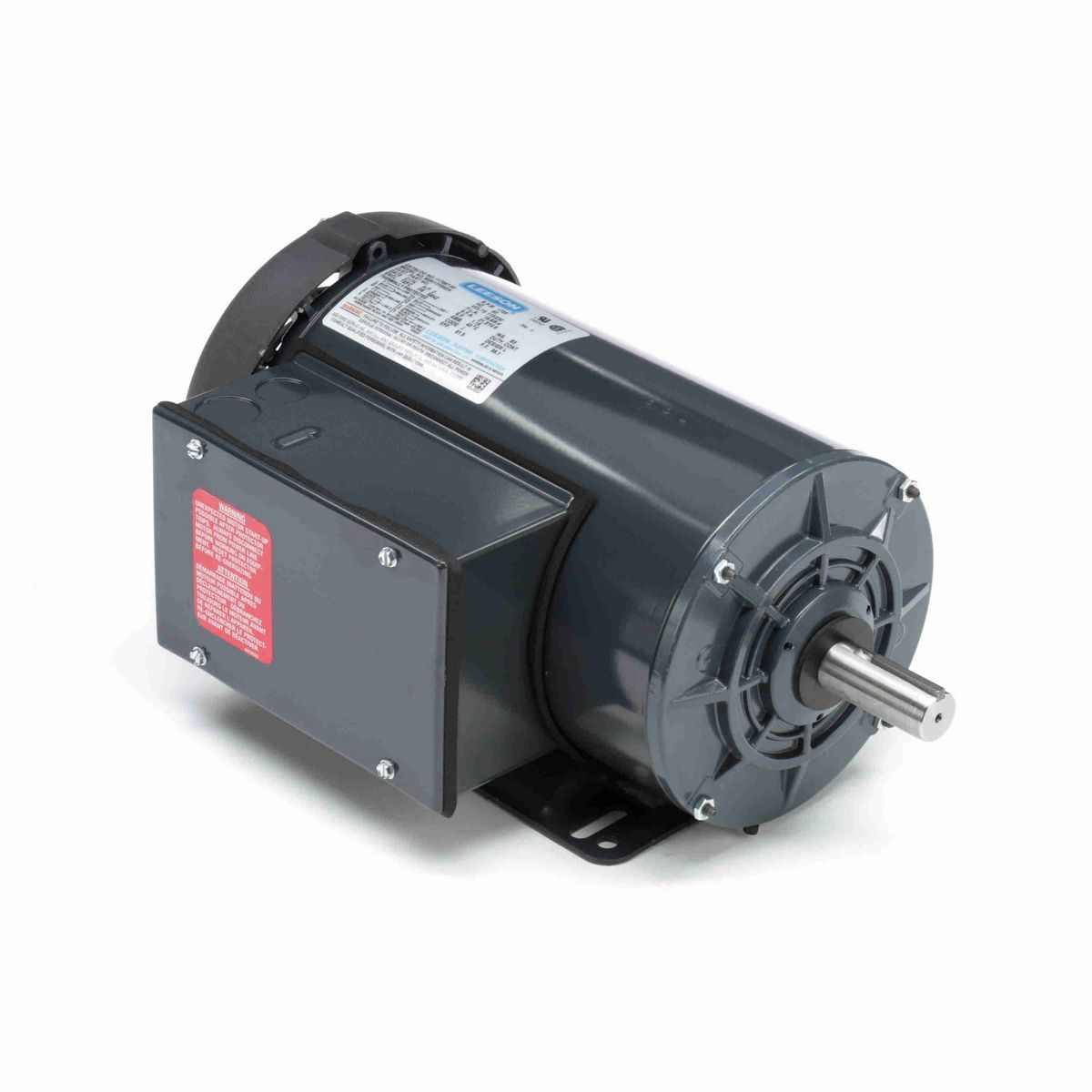 LEESON Agricultural Motor, 2 HP, 1 Ph, 60 Hz, 115/230 V, 1800 RPM, 56HZ Frame, TEFC - 117867.00