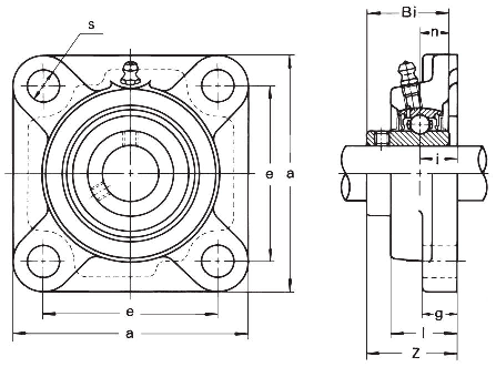 Подшипниковый узел ASAHI type MUCFPL 200, MUCFPL 208 [502480]