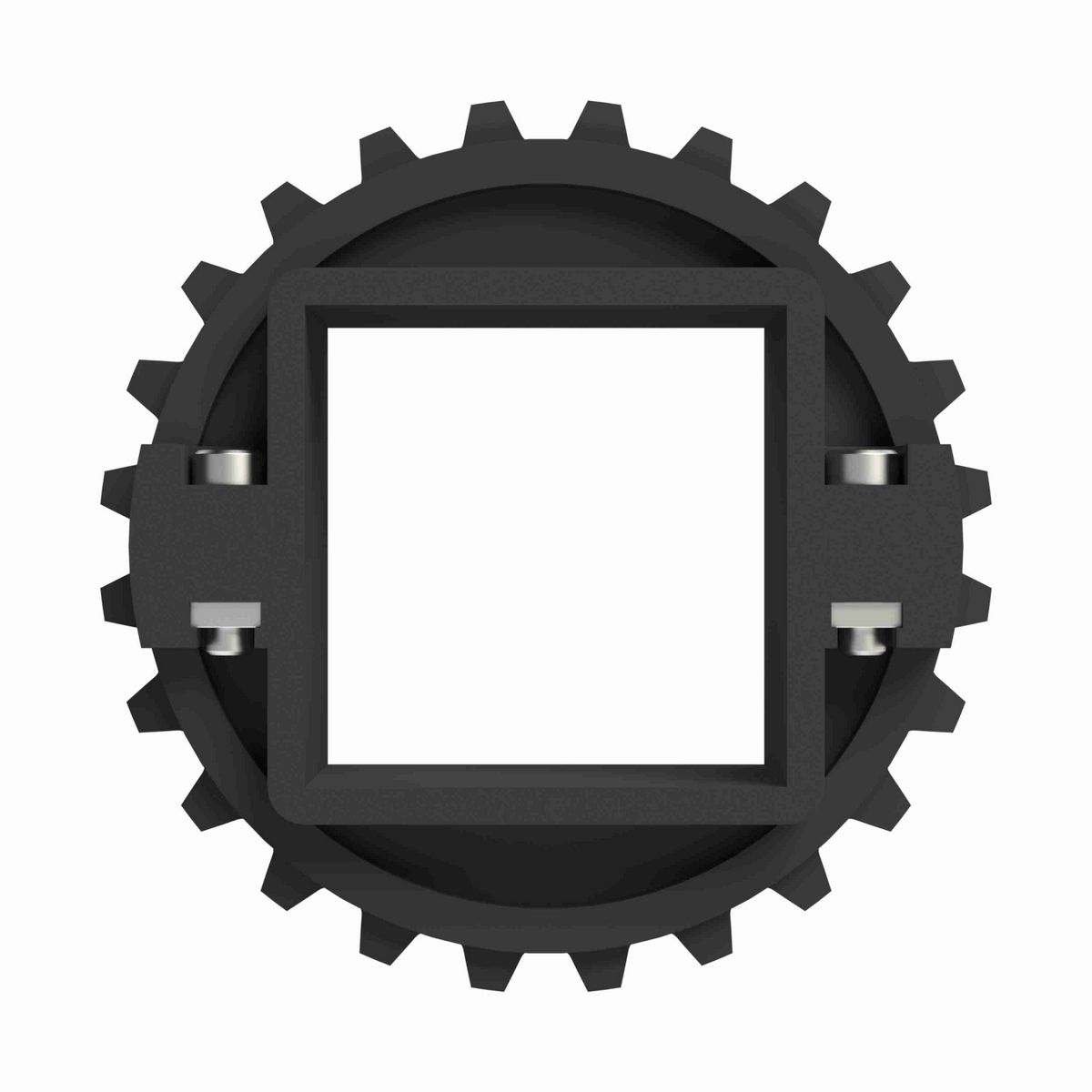 Rexnord 1500 Series Split Molded Nylon Sprocket with 24 Teeth and a 60mm Square Bore - 614-142-1