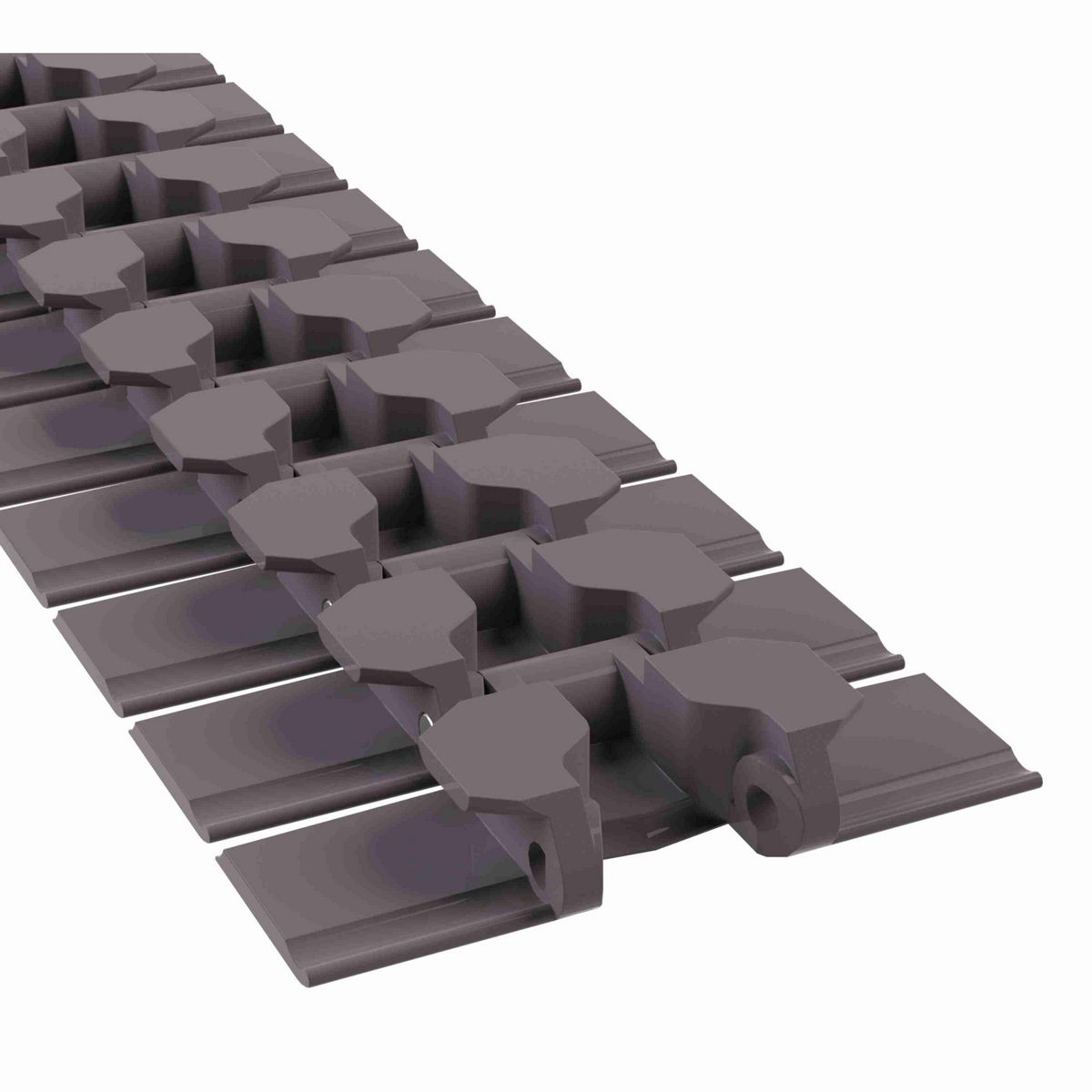 Rexnord 880TAB BO Side-flexing Solid Top Tight Radius, Material: Brown High Performance, Width: 4.5in, Pitch: 1.5in - 81410922