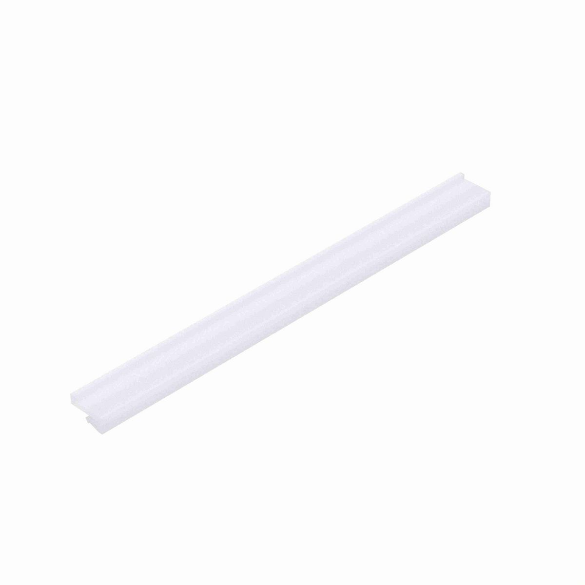 System Plast J-Leg: 0.94"W X 0.52"H X 120"L White UHMW-PE - VG-JL081-125-10