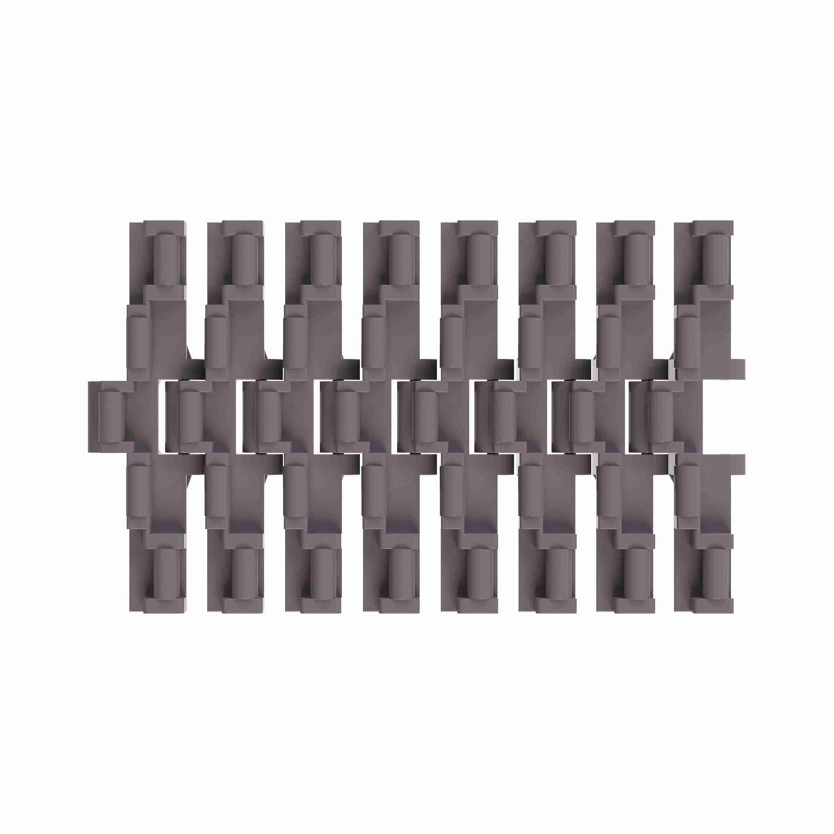 Rexnord 883TAB LBP Side-flexing Low Backline Pressure, Material: Brown High Performance, Width: 7.5in, Pitch: 1.5in - 81422791