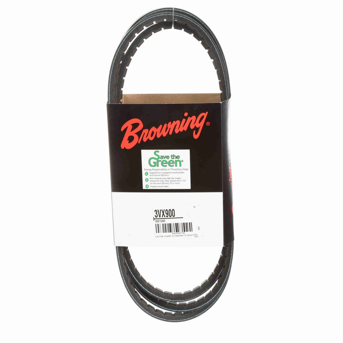 Browning EPDM Notched Belt 98% Efficient - 3VX900