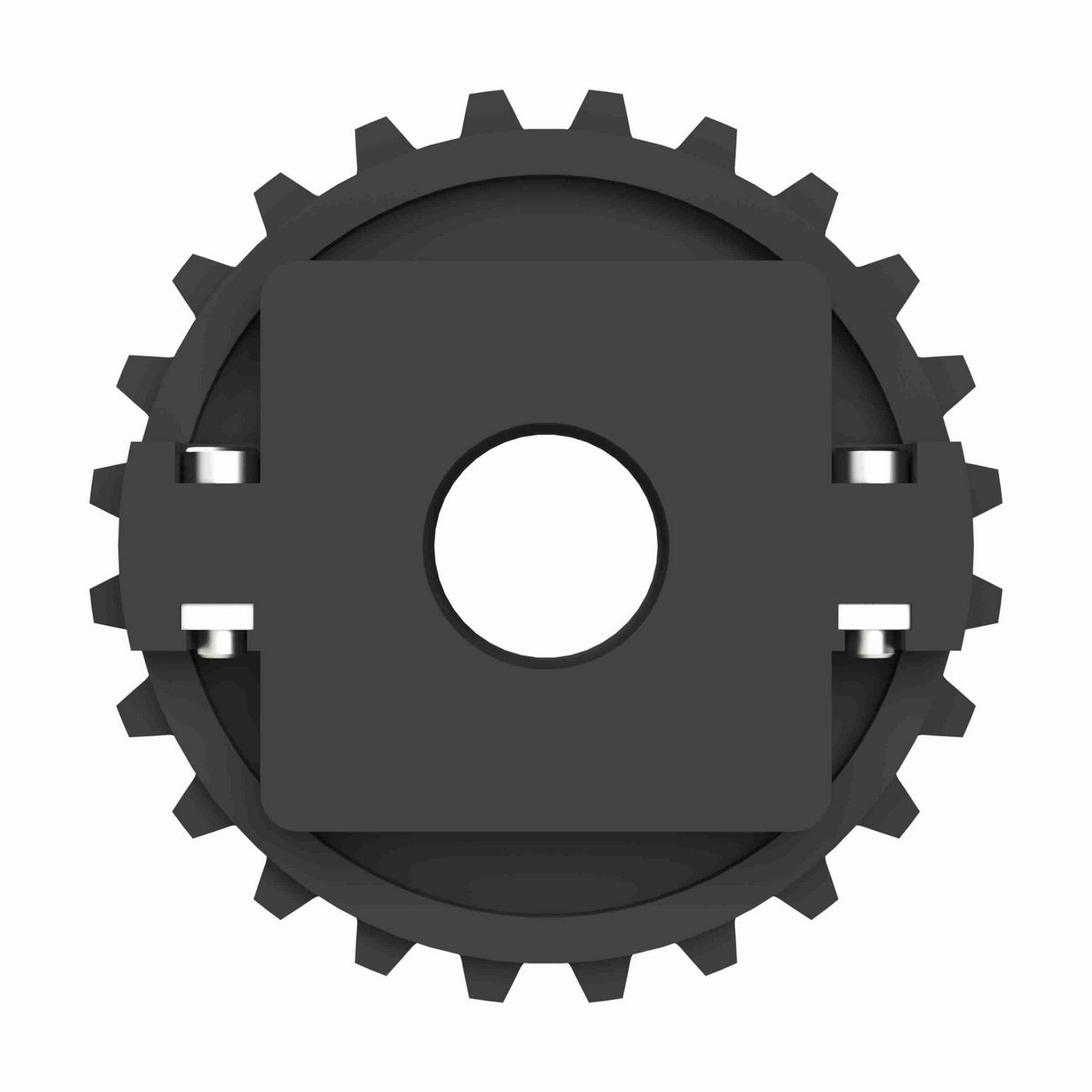Rexnord 1500 Series Split Molded Nylon Sprocket with 24 Teeth and 30mm Round Idler Bore - 614-213-8