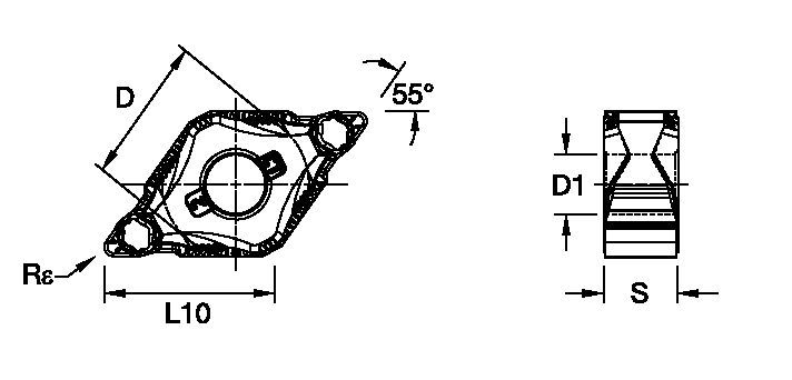 Kenloc Inserts Kennametal DNMG-CT [3749342]