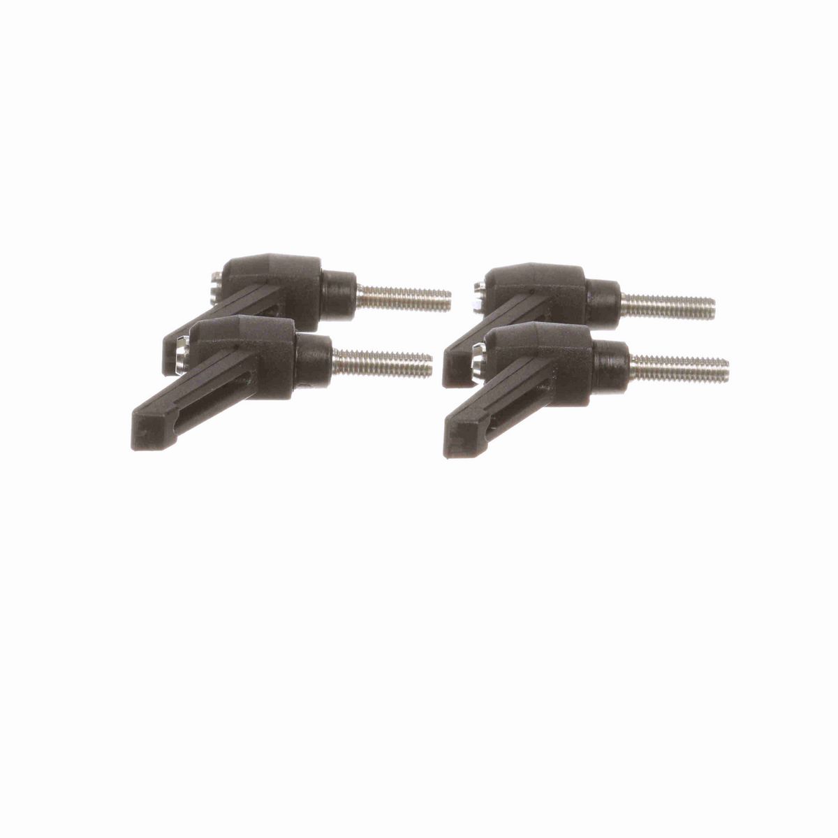 System Plast Ratchet Handle (Male); Thread: M6 x 1, Handle Length: 1.63-in Stud Length: 0.79-in, Color: Black - RH-10-BK-MSM6-20