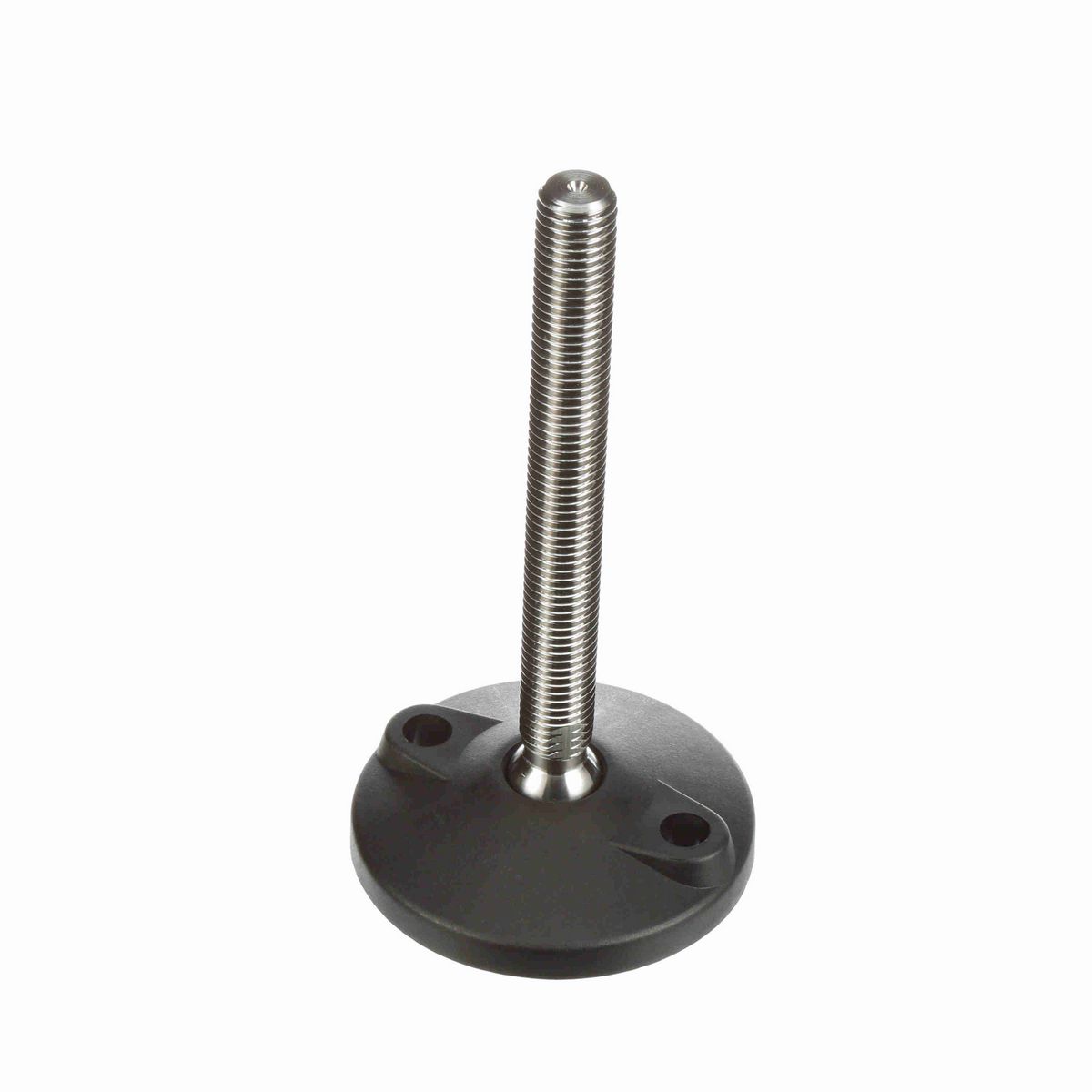 System Plast Articulating Plastic Leveler; Series: VG-511, Base Diameter: 4, Spindle Length: 6.09-in, Thread: 3/4-10 - VG-511-02-S34-L7