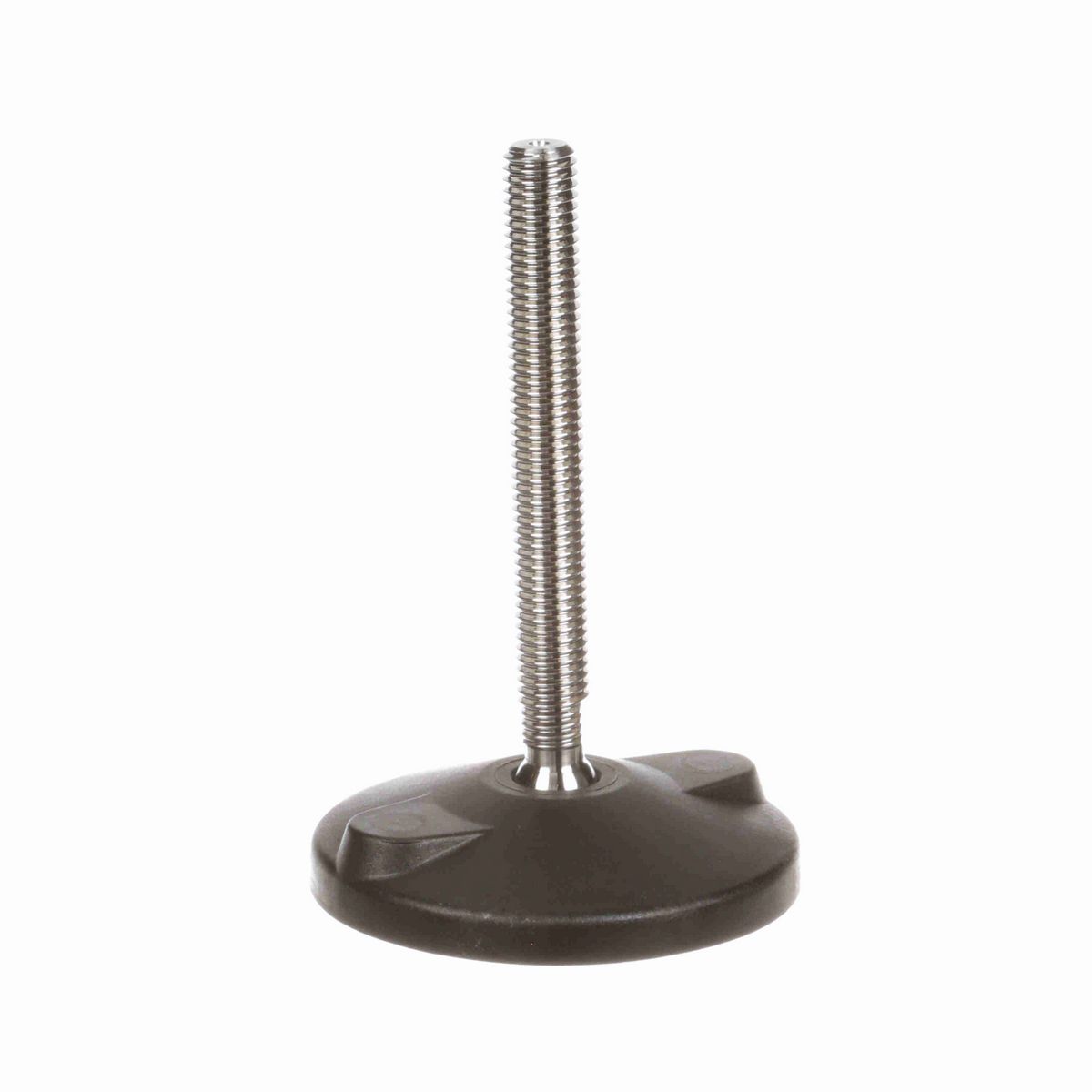 System Plast Articulating Plastic Leveler; Series: VG-511, Base Diameter: 4, Spindle Length: 4.6-in, Thread: 5/8-11 - VG-511-04-S58-L5