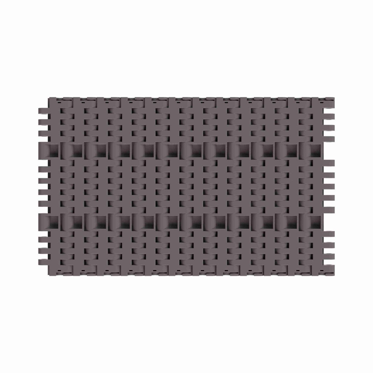 Rexnord 7705 Straight Running Solid Top, Material: Brown High Performance, Width: 7.5in, Pitch: 1in - 81416334