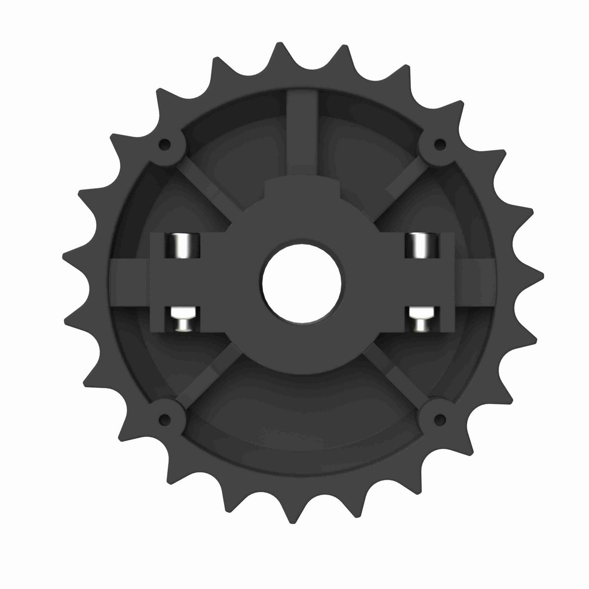 Rexnord 820 Series Split Molded Nylon Sprocket with 23 Teeth and 1in Round Idler Bore - 614-39-7