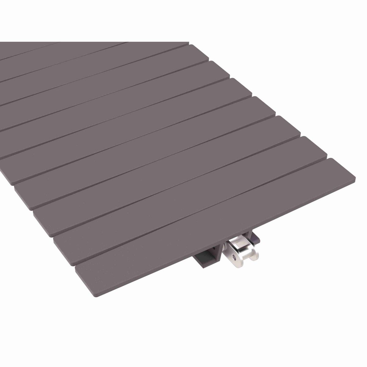 Rexnord 1873TAB Side-flexing Solid Top, Material: Brown High Performance, Width: 10in, Pitch: 1.5in - 81414075