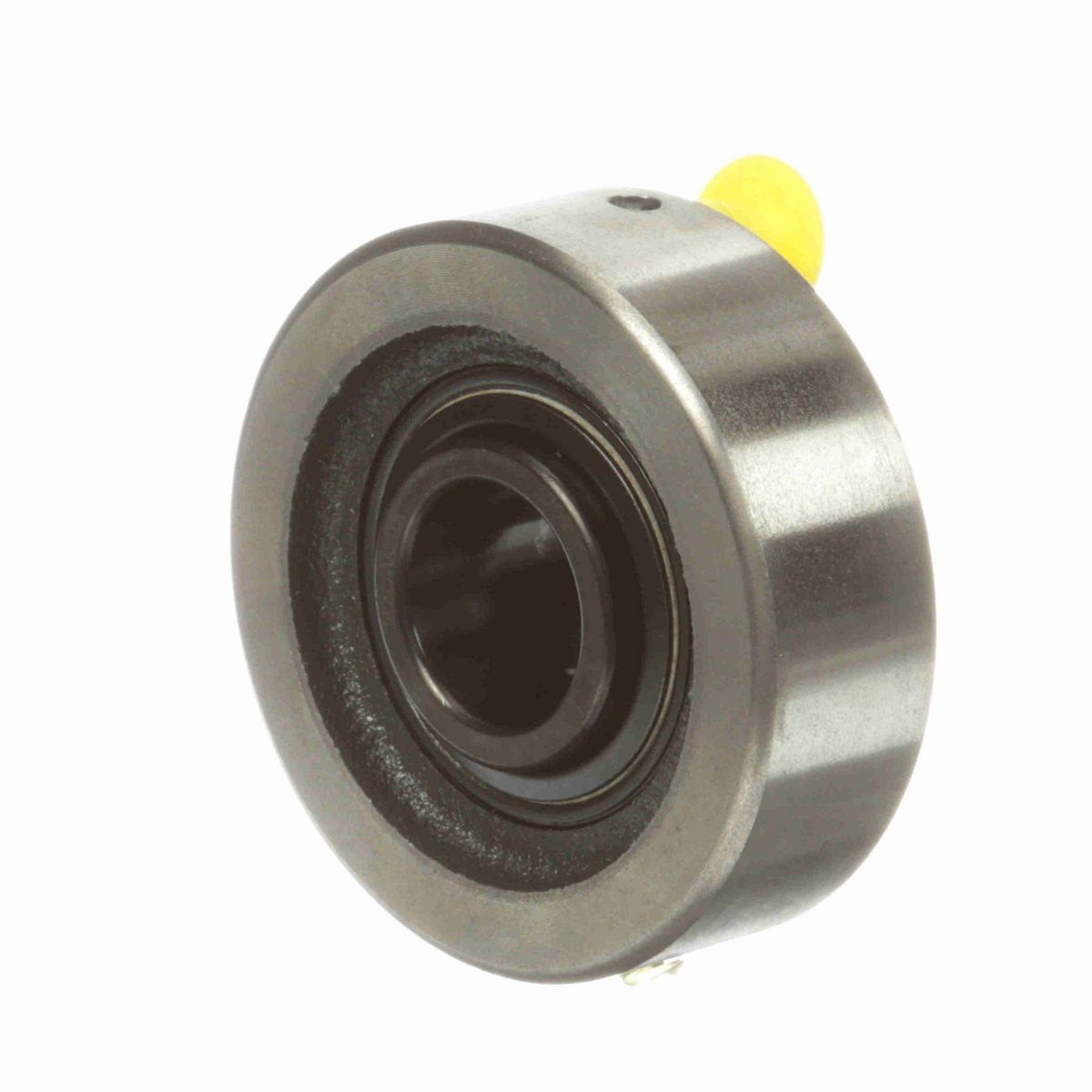 Sealmaster Mounted Cast Iron Cylindrical Cartridge Ball Bearing - 52100 Bearing Steel, Black Oxided - Setscrew Lock - SC-205