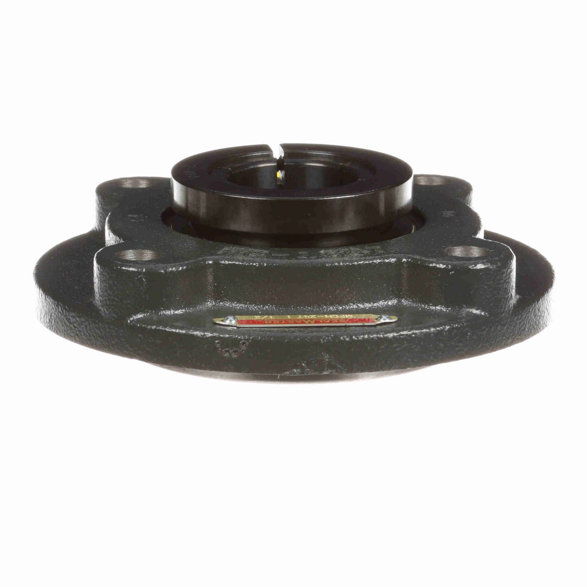 Sealmaster Mounted Cast Iron Flange Cartridge Ball Bearing - 52100 Bearing Steel, Black Oxided - Concentric Lock - MFCH-24T