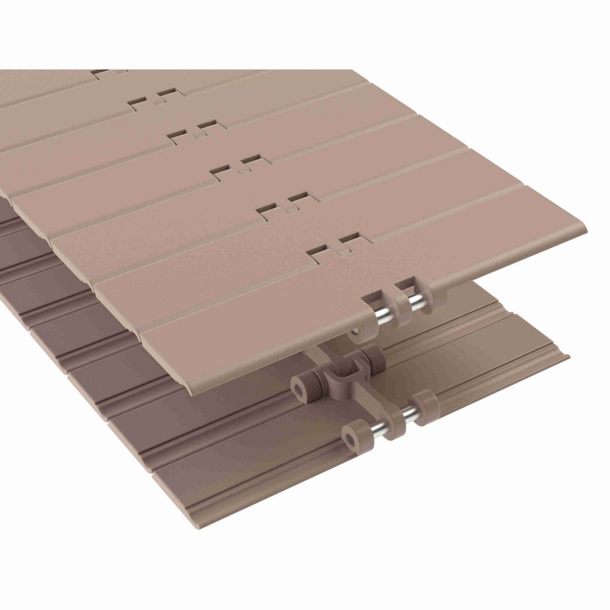 Rexnord 831 Straight Running Solid Top, Material: Tan Low Friction, Width: 7.5in, Pitch: 1.5in - LF831K7-1/2