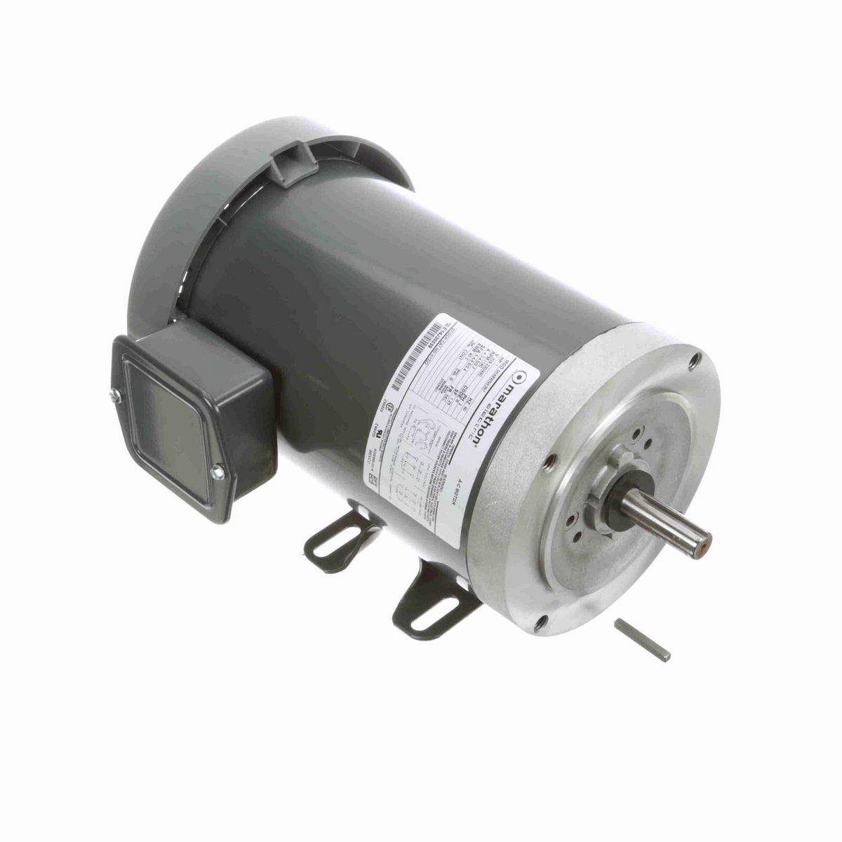 LEESON General Purpose Motor, 1 HP, 3 Ph, 60 Hz, 208-230/460 V, 1200 RPM, 56C Frame, TEFC - K1222
