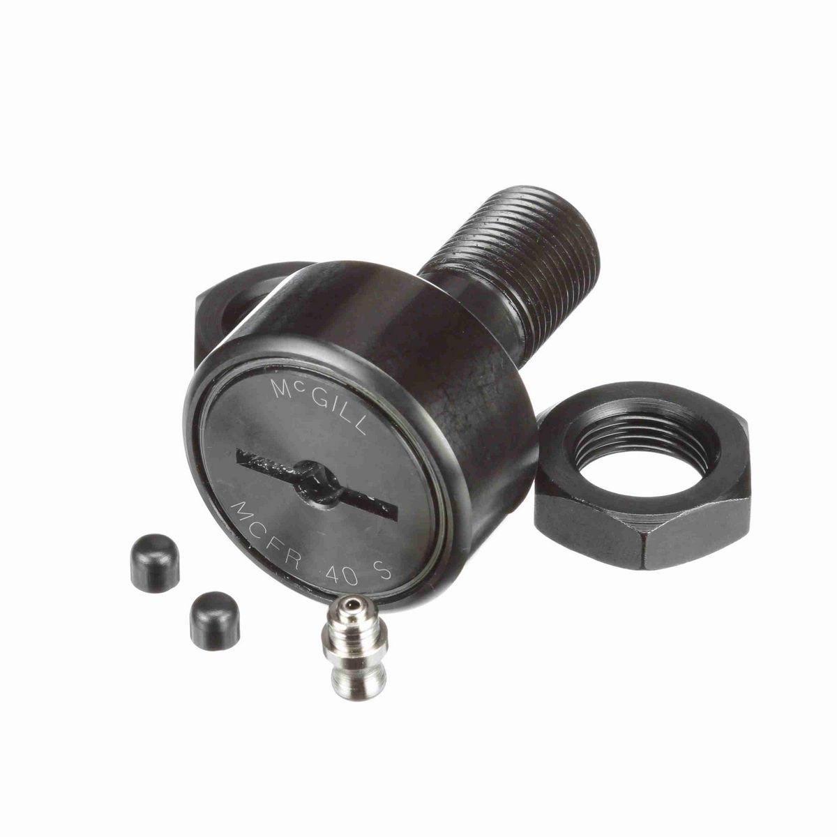 Опорный ролик с цапфой McGill CAMROL MCFRE 40 S, бочкообразный, с уплотнением, со шлицем под отвёртку, метрический