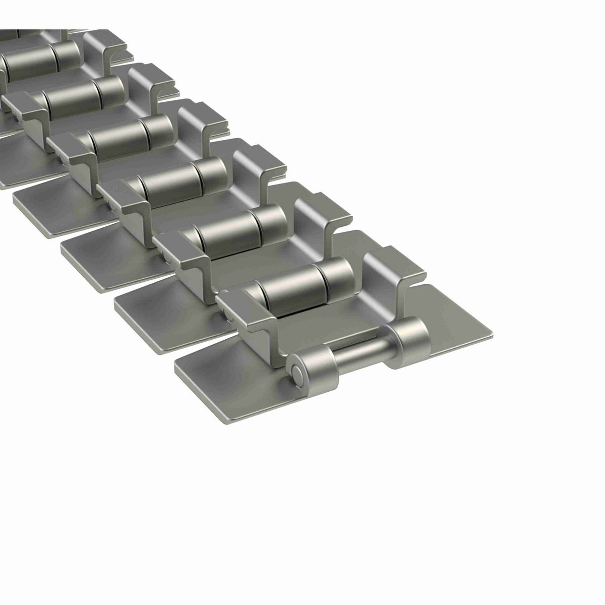 Rexnord 881TAB Side-flexing Solid Top, Material: Carbon Steel, Width: 3.25in, Pitch: 1.5in - 765.91.31