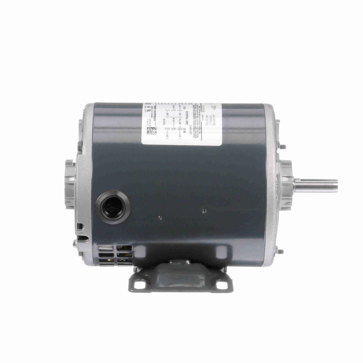 LEESON General Purpose Motor, 0.33 HP, 1 Ph, 60 Hz, 115 V, 1800 RPM, 48 Frame, DP - S026