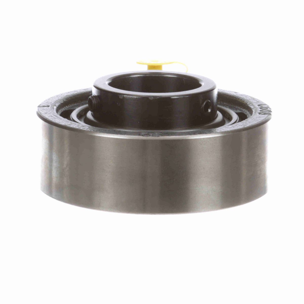 Sealmaster Mounted Cast Iron Cylindrical Cartridge Ball Bearing - 52100 Bearing Steel, Black Oxided - Setscrew Lock - SC-27C