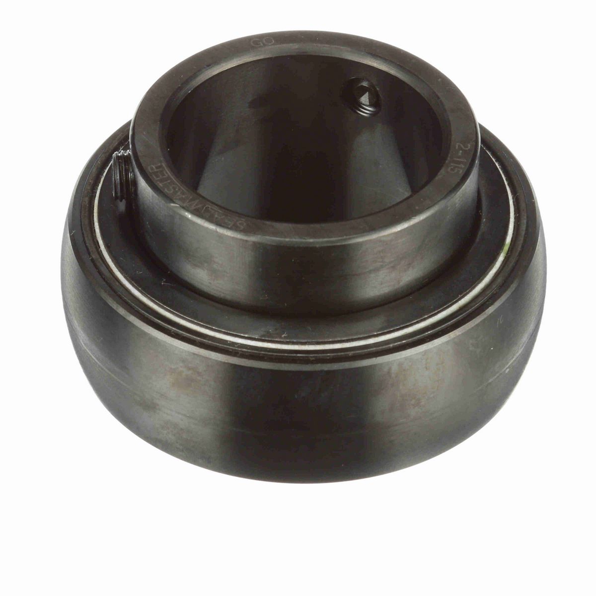 Sealmaster Mounted Insert Only Ball Bearing - 52100 Bearing Steel, Black Oxided - Setscrew Lock - 2-115