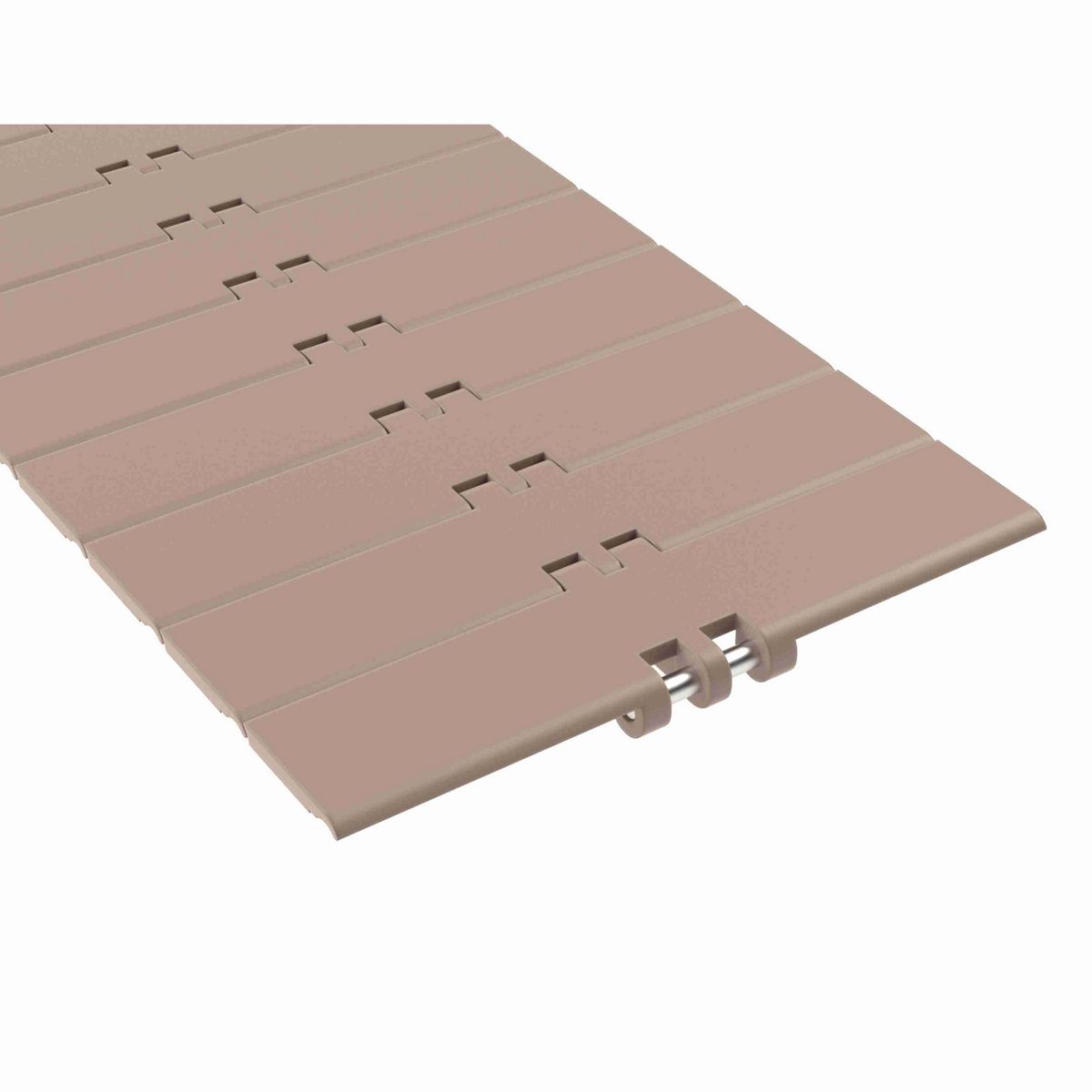 Rexnord 831 Straight Running Solid Top, Material: Tan Low Friction, Width: 7.5in, Pitch: 1.5in - LF831K7-1/2