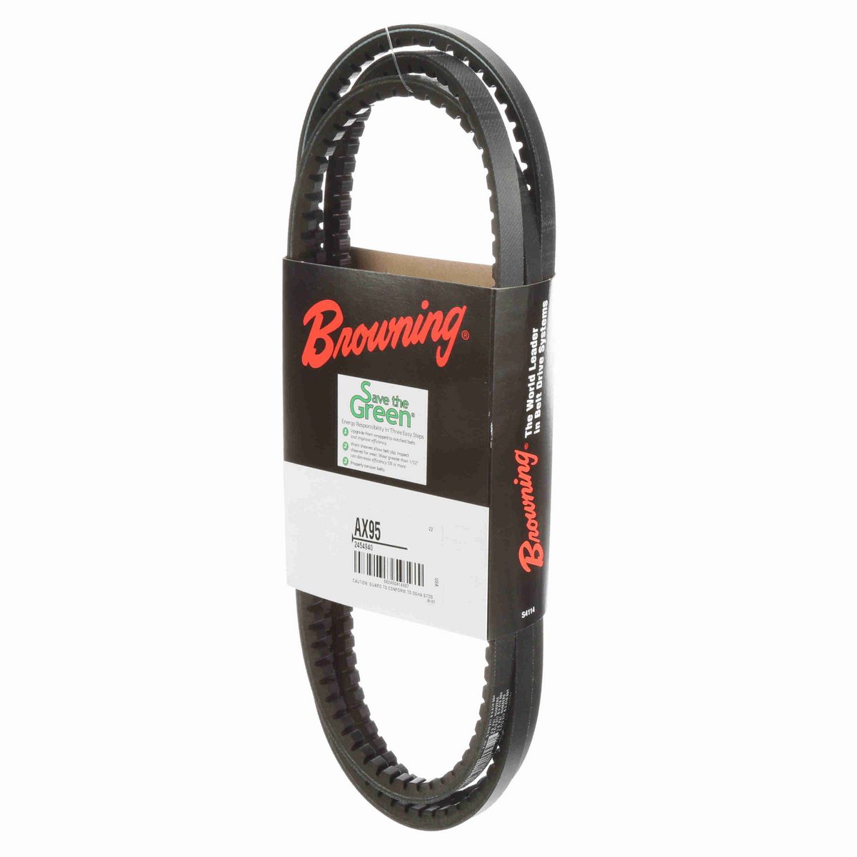 Browning EPDM Notched Belt 98% Efficient - AX95