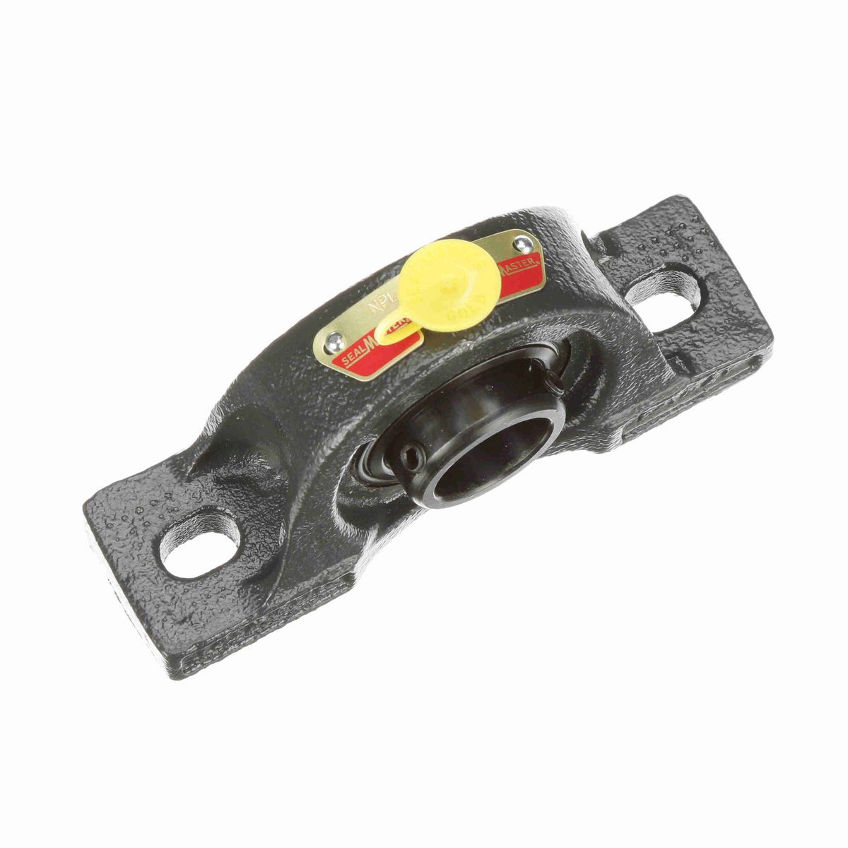 Sealmaster Mounted Cast Iron Two Bolt Low Base Pillow Block Ball Bearing - 52100 Bearing Steel, Black Oxided - Setscrew Lock - NPL-16