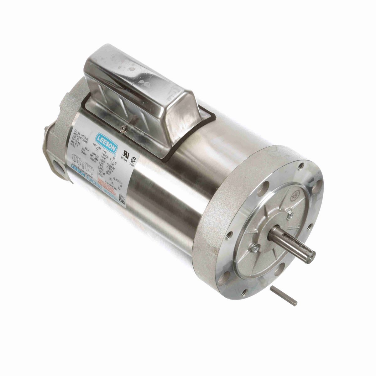 LEESON General Purpose Motor, 2 HP, 1 Ph, 60 Hz, 115/208-230 V, 1800 RPM, 56C Frame, TENV - 117179.00