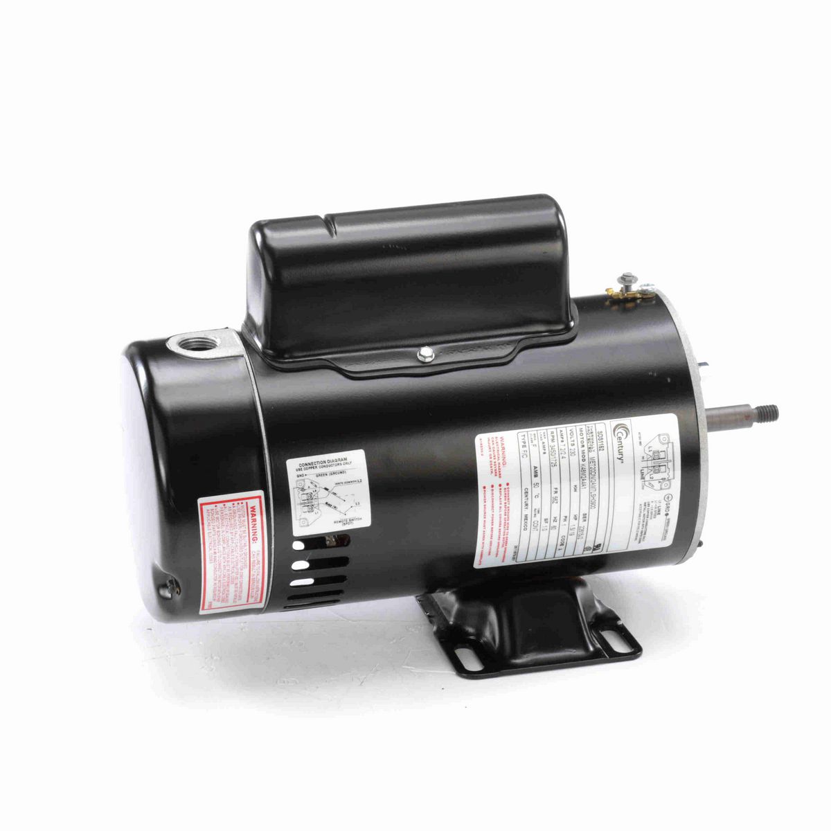Century Pool Pump Motor, 1.5/.19 HP, 1 Ph, 60 Hz, 230 V, 3600 RPM, 56Z Frame, ODP - SDS1152