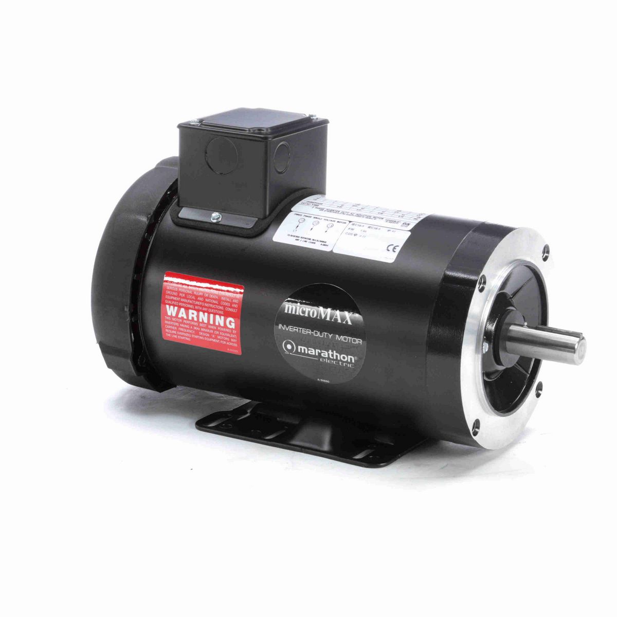 LEESON Speed Ratio Motor, 2 HP, 3 Ph, 60 Hz, 575 V, 1800 RPM, 145TC Frame, TEFC - Y369