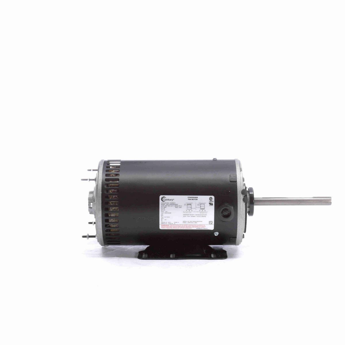 Century JuggerNaut® Condenser Fan Motor, 2 HP, 3 Ph, 60 Hz, 230/460 V, 1200 RPM, 56HZ Frame, OPAO - H1052AV1