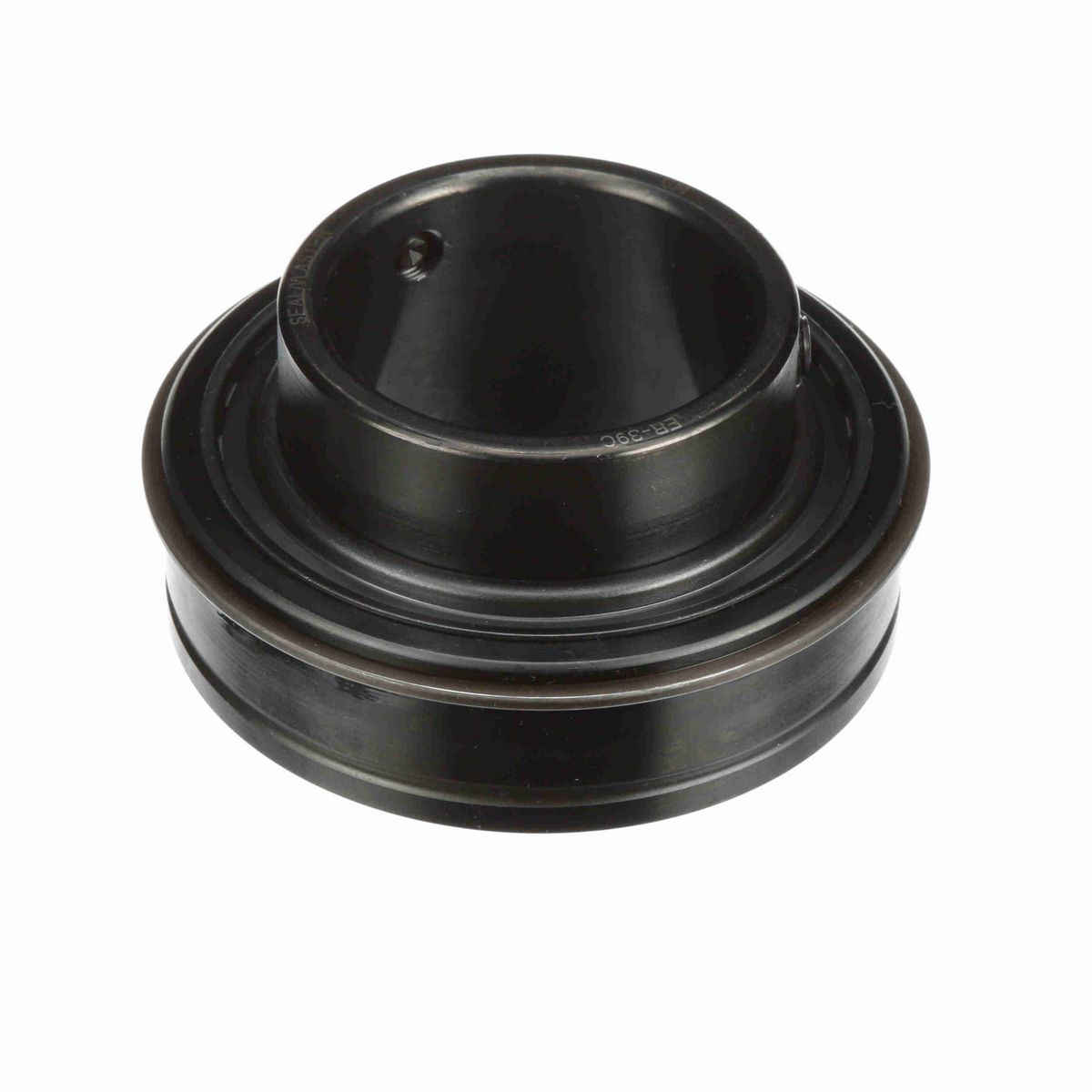 Sealmaster Mounted Insert Only Ball Bearing - 52100 Bearing Steel, Black Oxided - Setscrew Lock - ER-39C