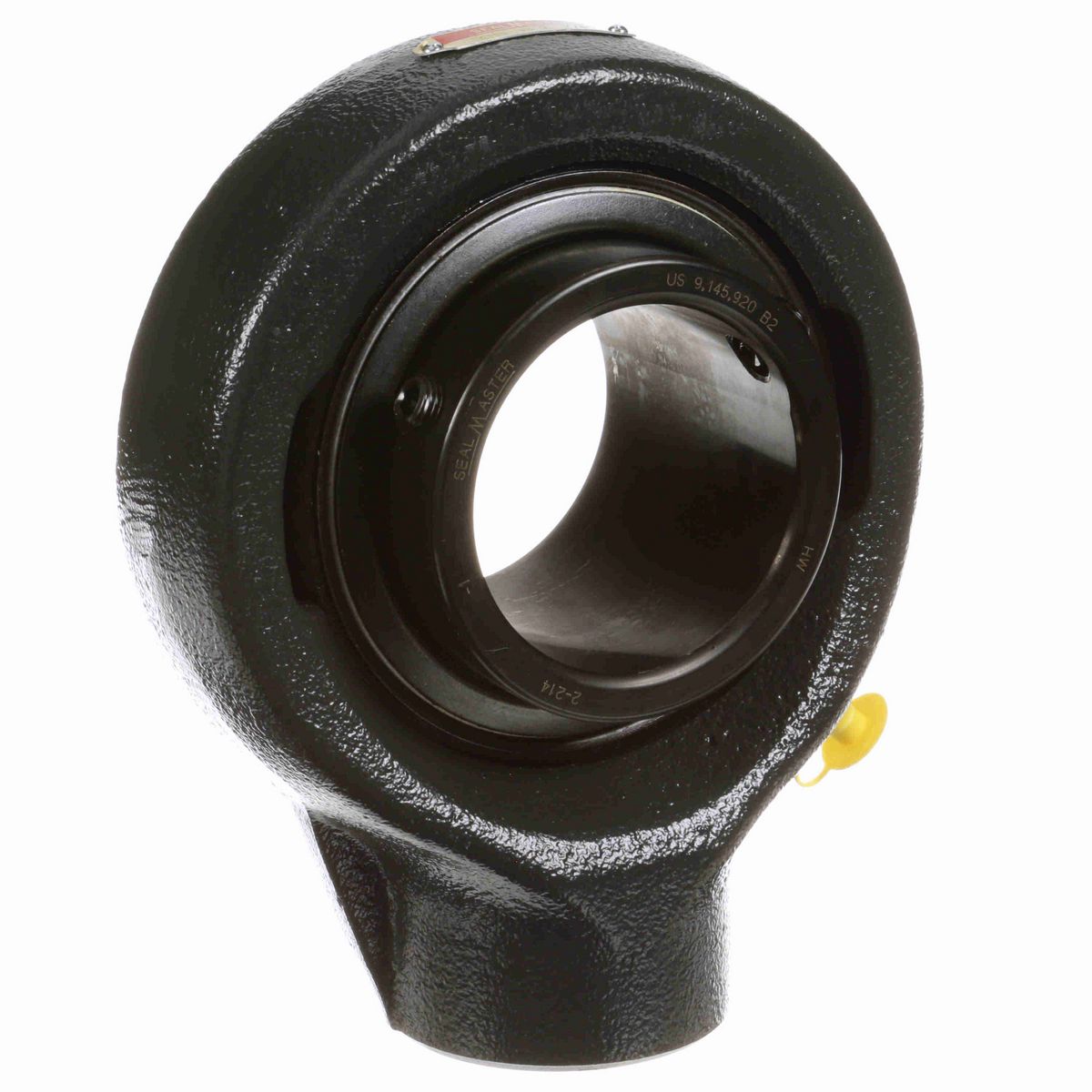 Sealmaster Mounted Cast Iron Hanger Unit Ball Bearing - 52100 Bearing Steel, Black Oxided - Setscrew Lock - SEHB-46
