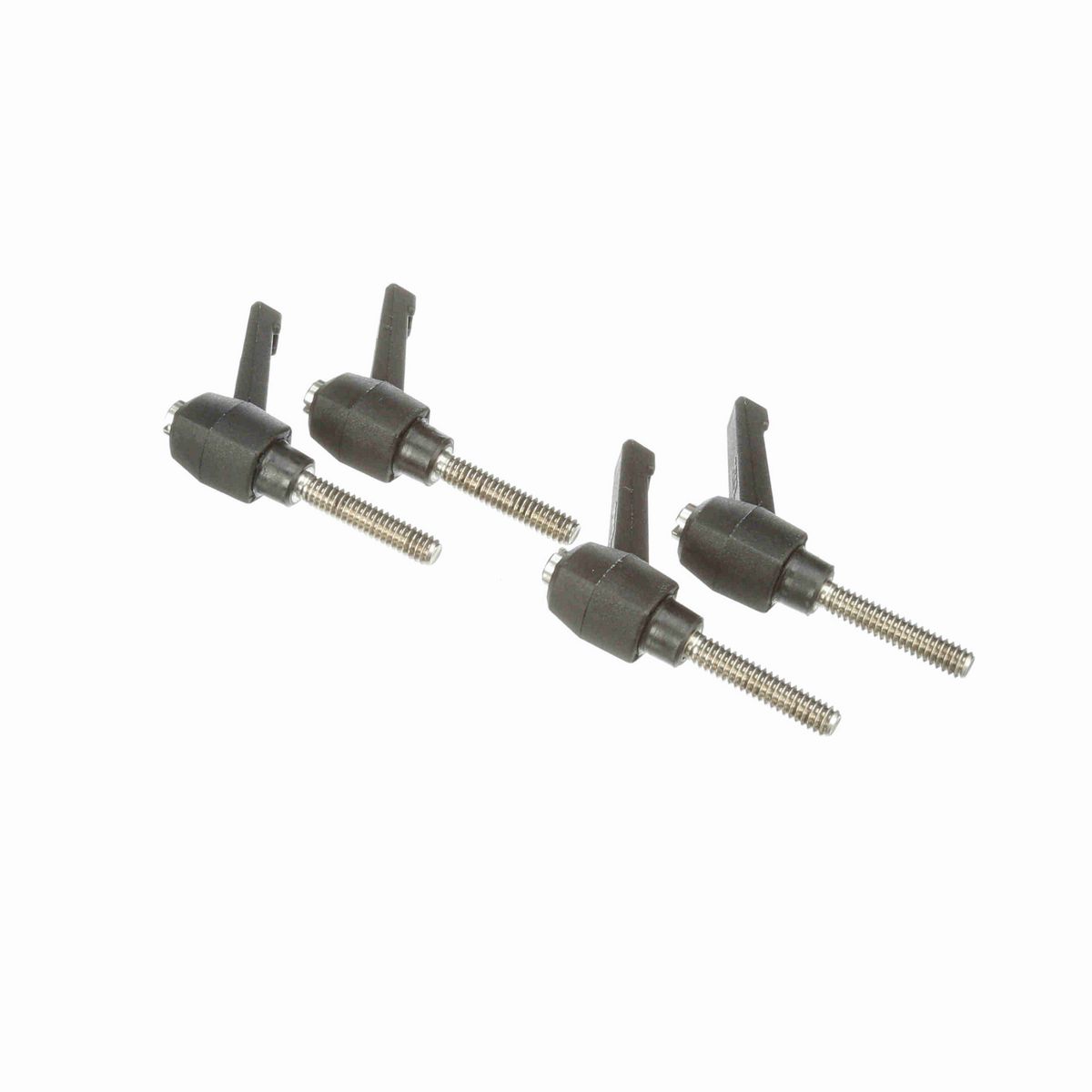 System Plast Ratchet Handle (Male); Thread: 1/4-20, Handle Length: 1.63-in Stud Length: 1.18-in, Color: Black - RH-10-BK-MS1420-30