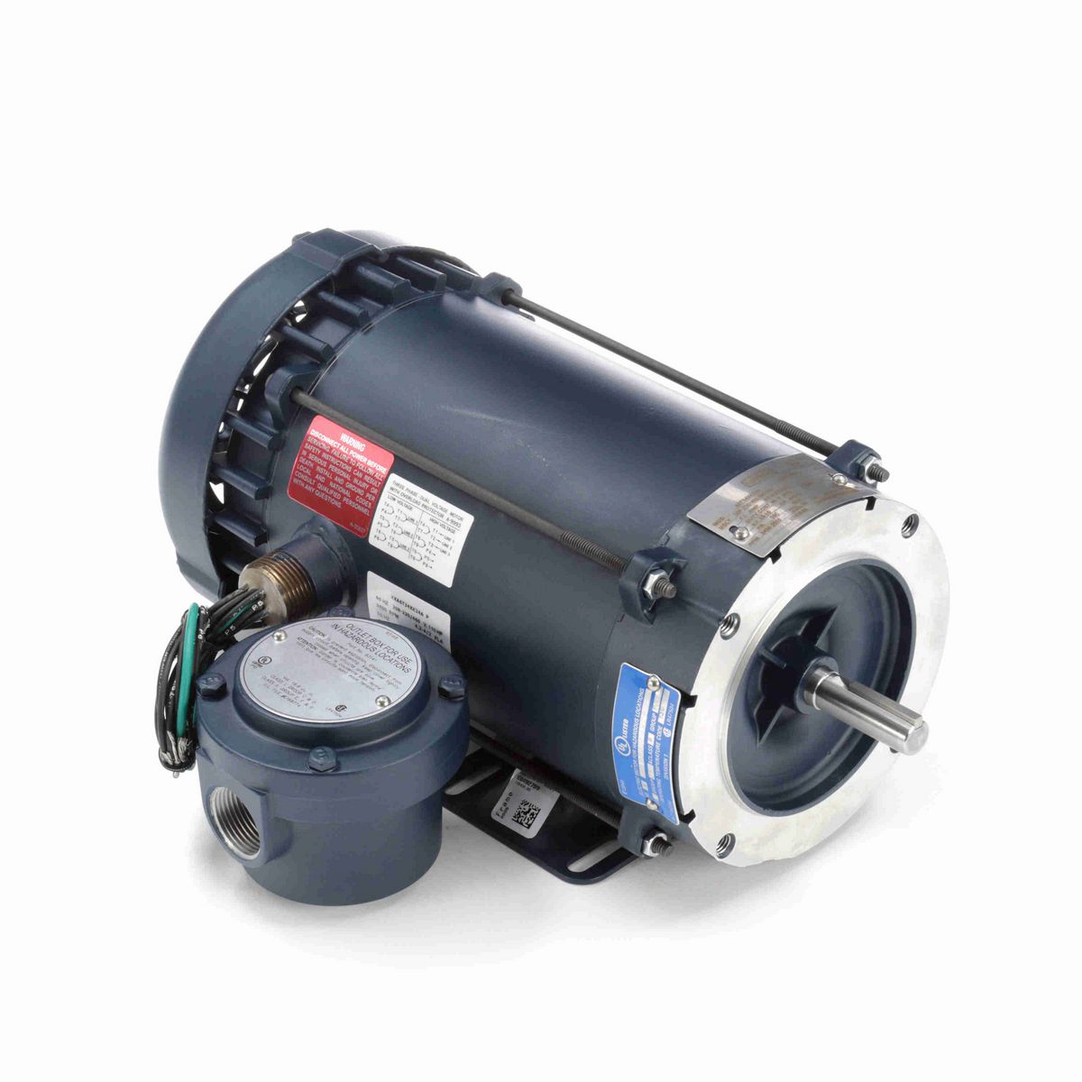 LEESON Explosion Proof Motor, 1.50 & 1 HP, 3 Ph, 60 & 50 Hz, 208-230/460 & 190/380 V, 3600 & 3000 RPM, 56C Frame, EPFC - 119439.00