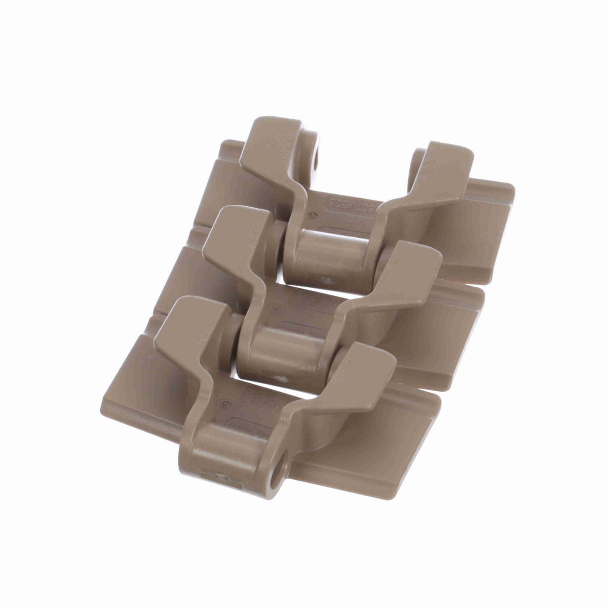 System Plast 880TAB Side-flexing Solid Top, Material: Tan Low Friction, Width: 3.25in, Pitch: 1.5in - LF880TAB-K325