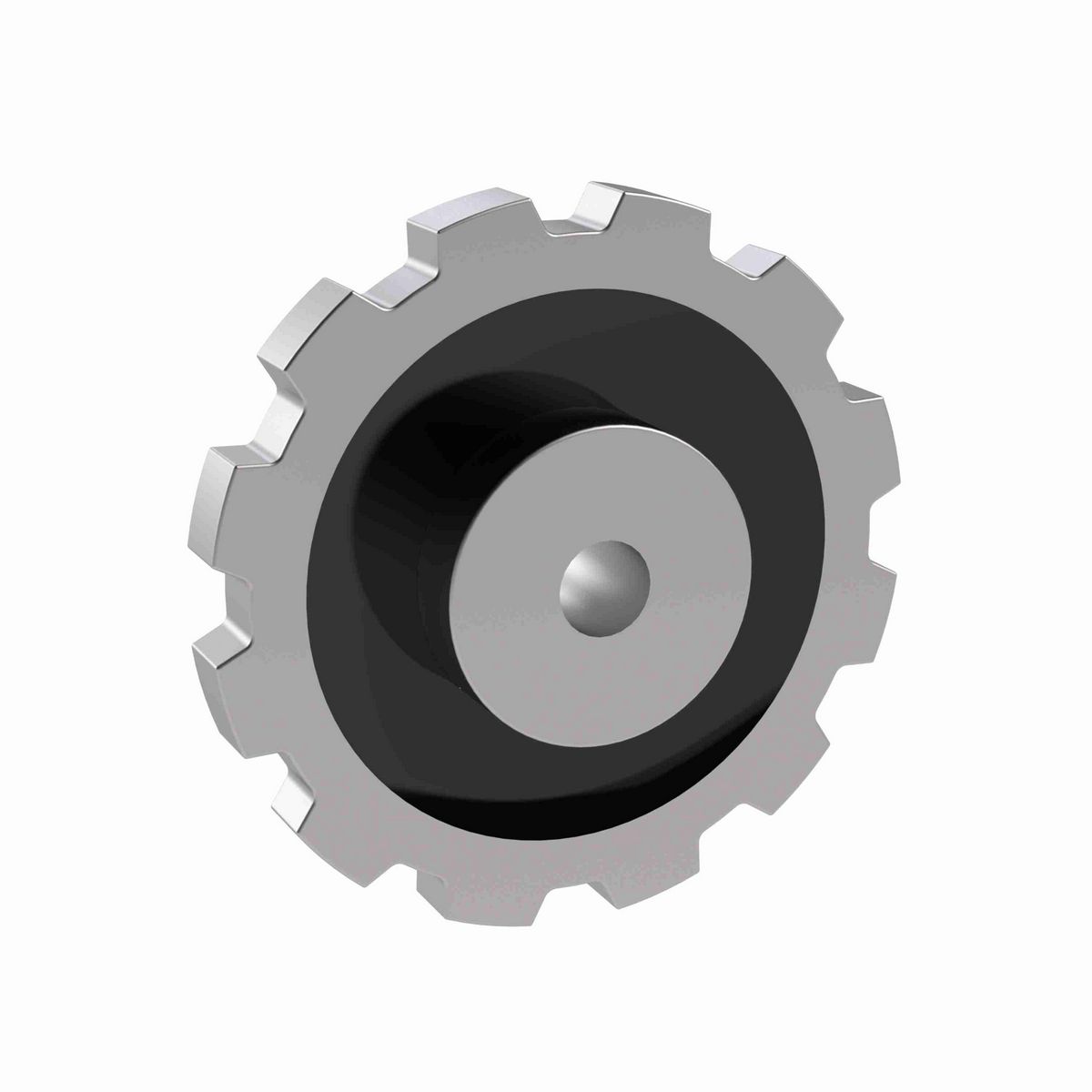 Rexnord 880 Series Solid One Piece Cast Iron Sprocket with 12 Teeth and a 3/4in Round Rough Stock Bore (RSB) - 401-204-2