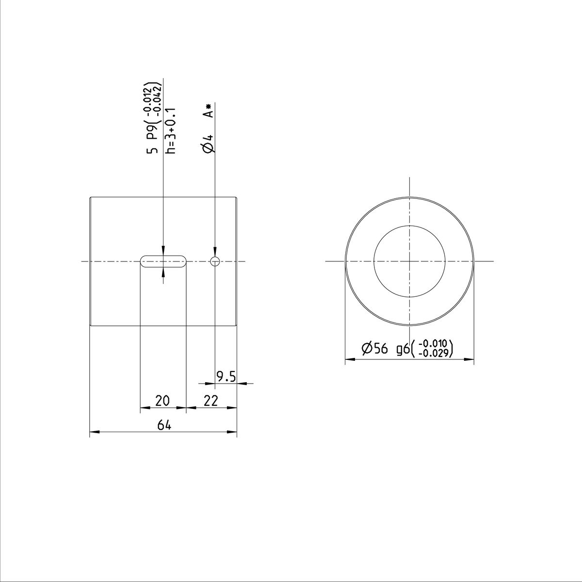Одинарная цилиндрическая гайка Bosch Rexroth ZEM-E-S 32X20RX3,969-2 [R151237012]