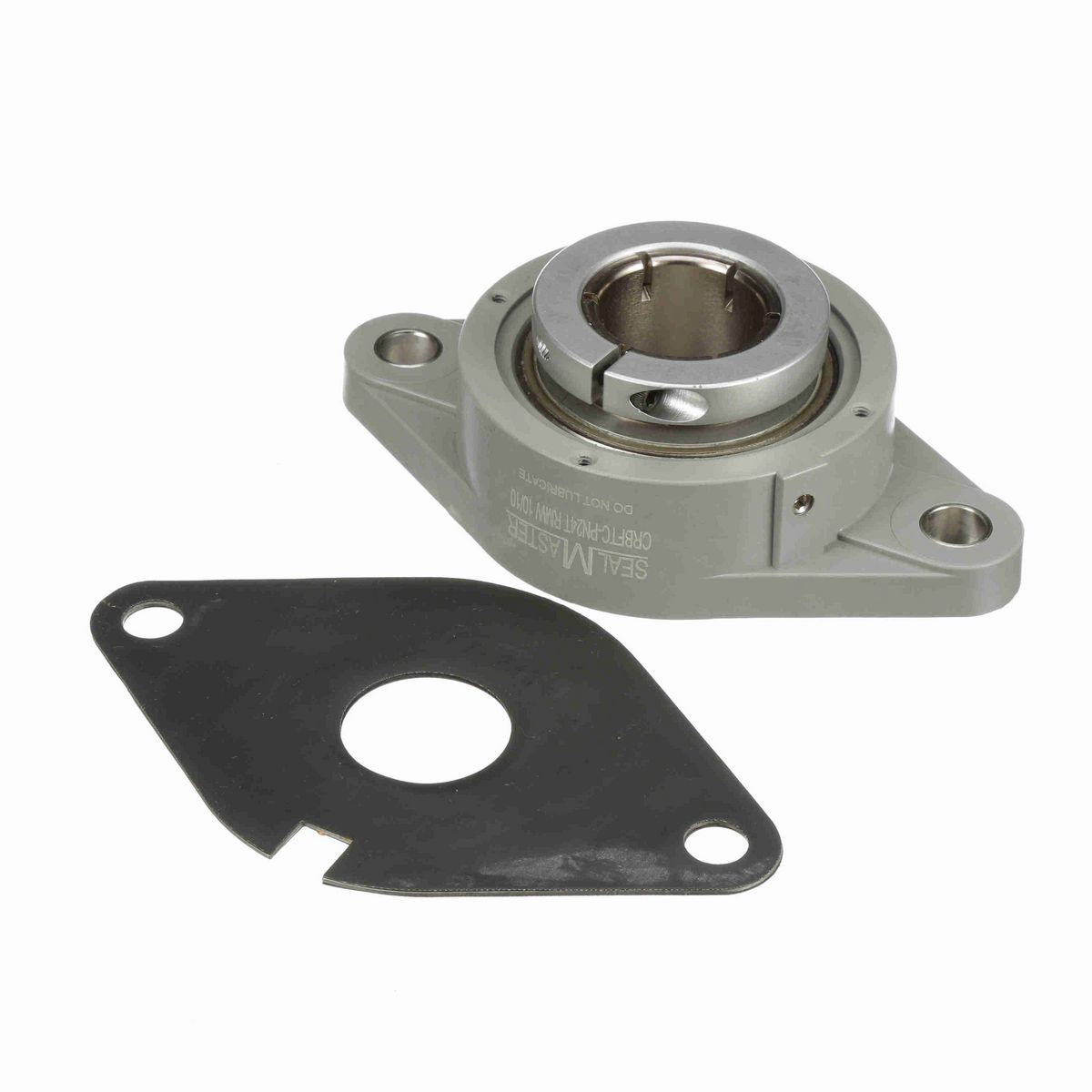 Sealmaster Mounted Composite Two Bolt Flange Ball Bearing - 52100 Bearing Steel, Phosphorus Nickel Coated - Concentric Lock - Corrosion Resistant - Reduced Maintenance - Lubed for Life - CRBFTC-PN24T RMW