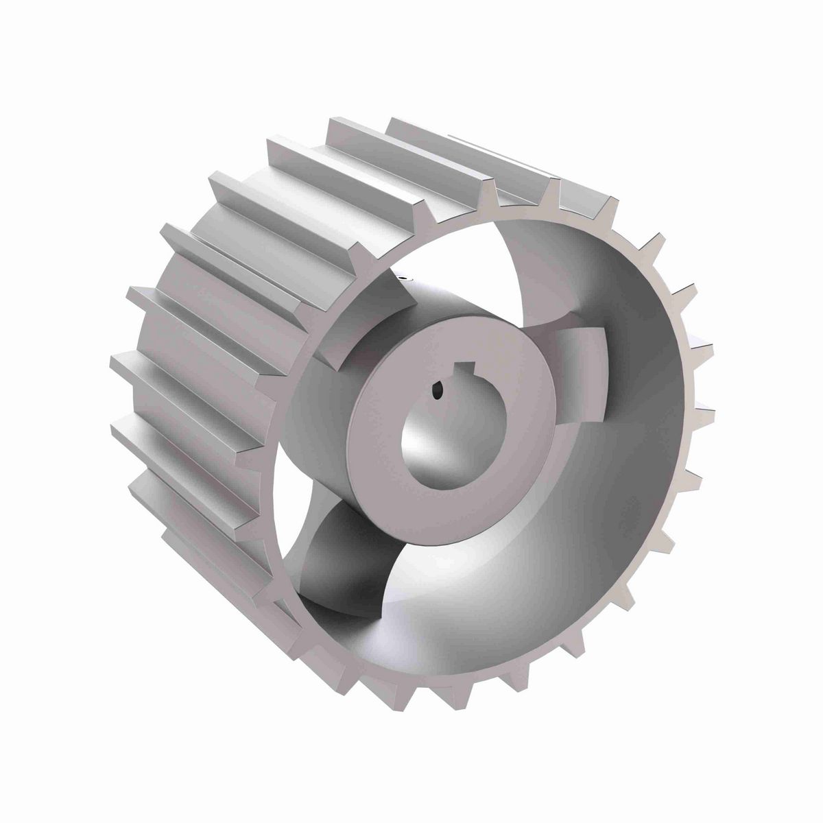 Rexnord 821 Series Solid One Piece Cast Iron Sprocket with 23 Teeth and a 1-1/4in Round Shaft-Ready Bore with Keyway & Setscrew - 401-211-5