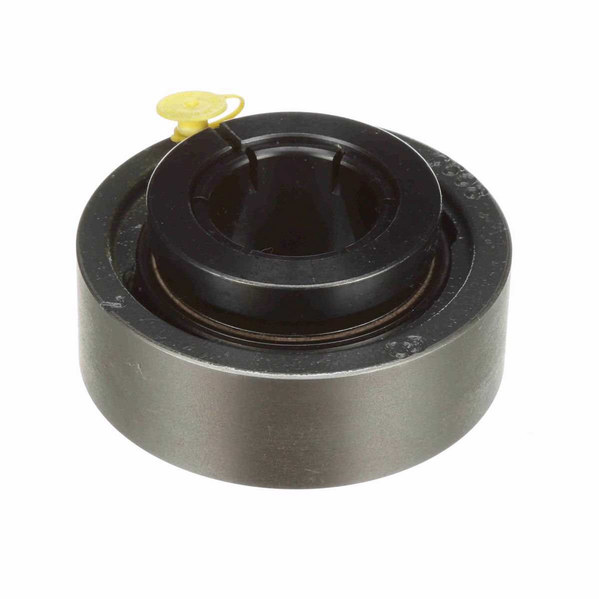 Sealmaster Mounted Cast Iron Cylindrical Cartridge Ball Bearing - 52100 Bearing Steel, Black Oxided - Concentric Lock - SC-27T