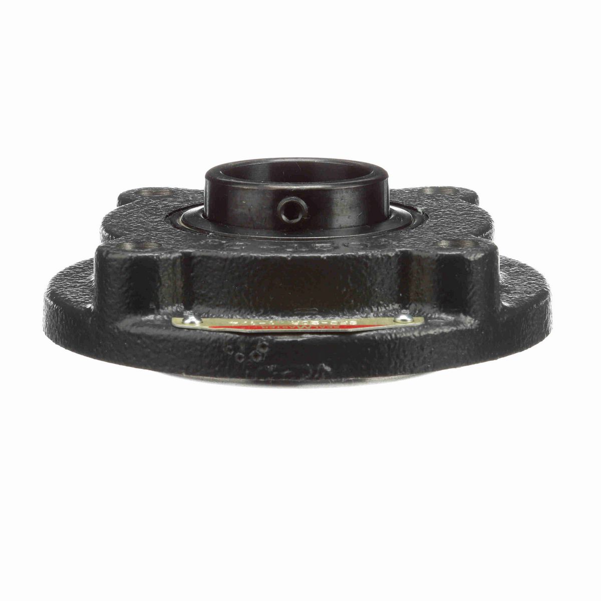 Sealmaster Mounted Cast Iron Flange Cartridge Ball Bearing - 52100 Bearing Steel, Black Oxided - Setscrew Lock - SFC-20R