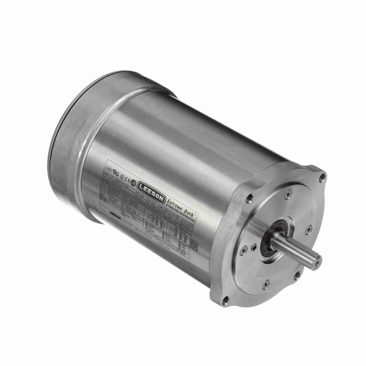 LEESON Extreme Duck® Ultra General Purpose Motor, 0.75 & 0.75 HP, 3 Ph, 60 & 50 Hz, 230/460 & 190/380 V, 1800 & 1500 RPM, S56C Frame, TEFC - 103414.00