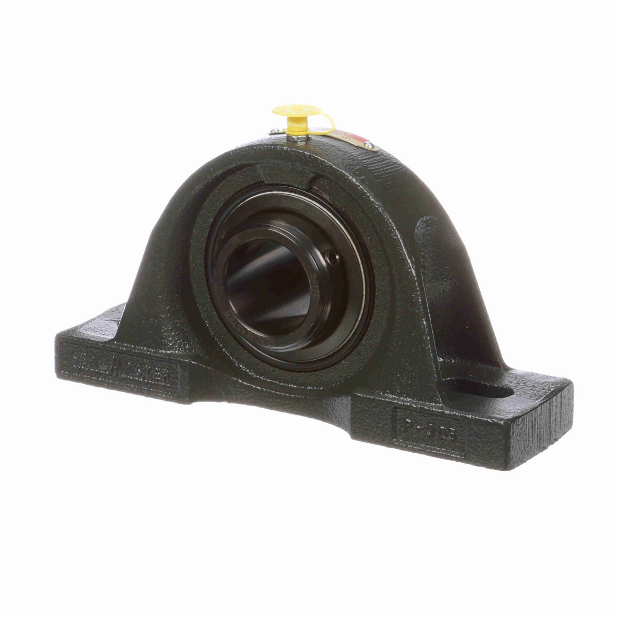 Sealmaster Mounted Cast Iron Two Bolt Pillow Block Ball Bearing - 52100 Bearing Steel, Black Oxided - Double Setscrew Lock - MPD-23