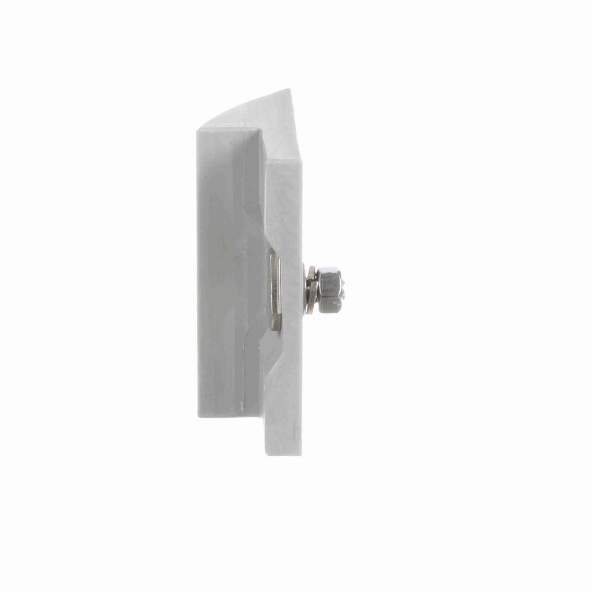 System Plast Nose/Side Plow: 3.7"W X 3.7"H X 1"L White UHMW-PE - VG-686SP-3.0