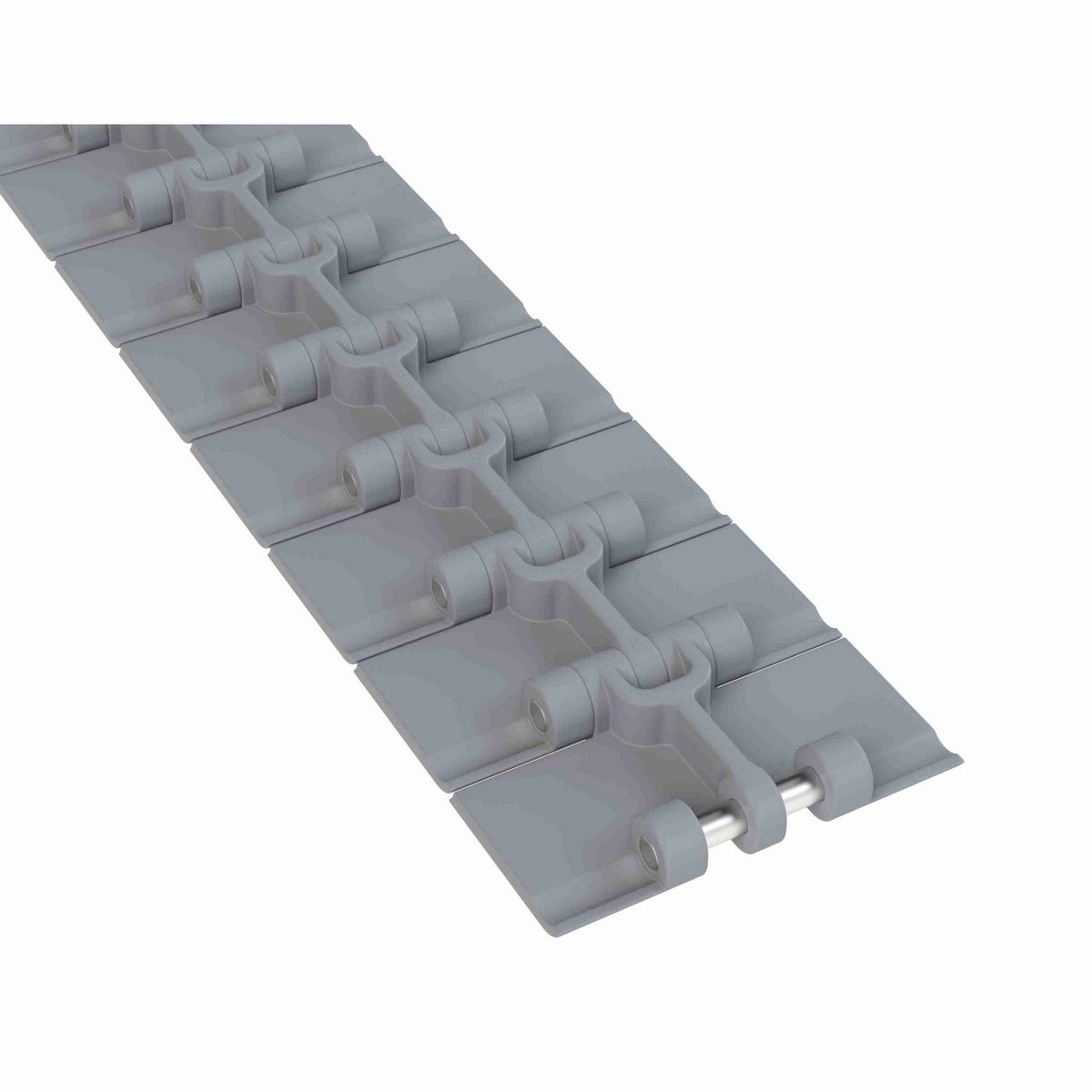 Rexnord 820 Straight Running Solid Top, Material: Silver Platinum Series™ X, Width: 4in, Pitch: 1.5in - 10291555